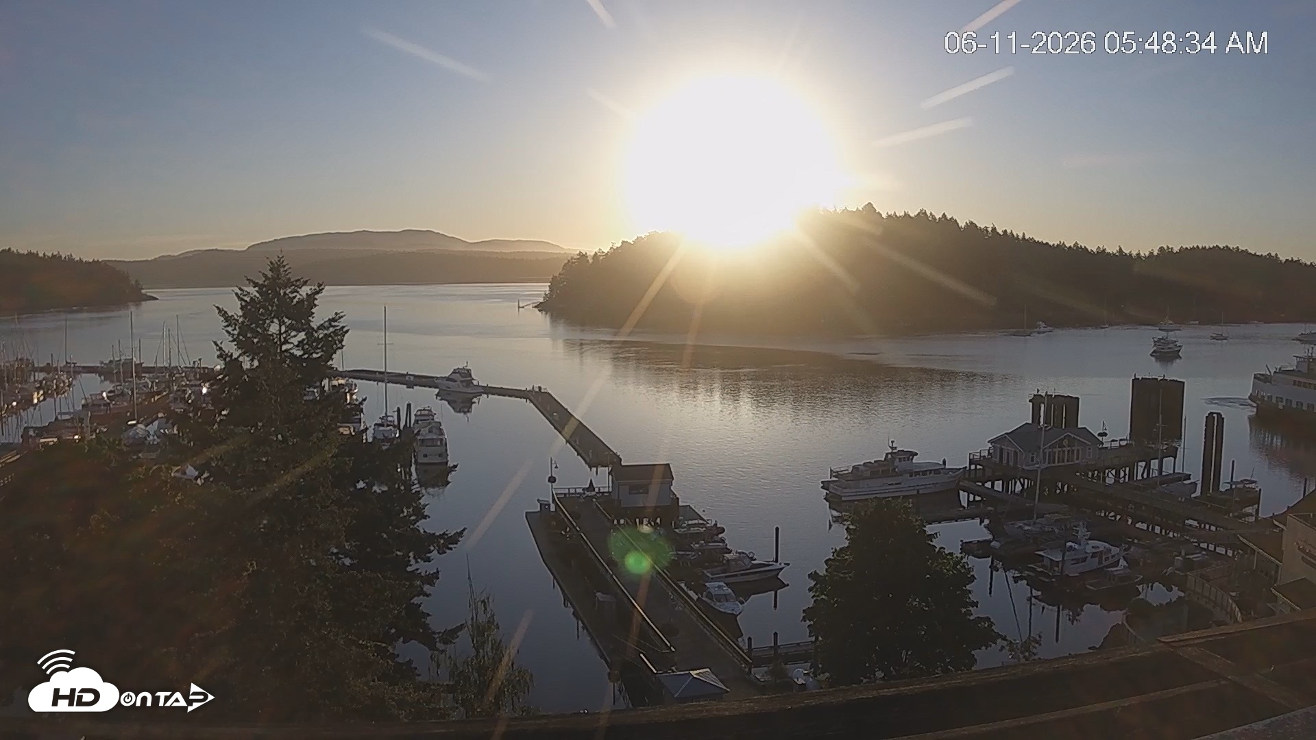 Snapshot of Friday Harbor - San Juan Island Live Webcam taken Jun 11, 2026, 5:49am PDT
