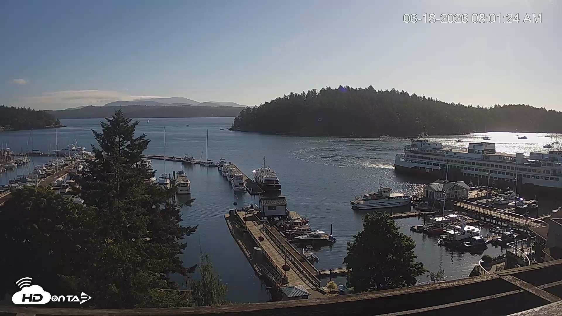 Snapshot of Friday Harbor - San Juan Island Live Webcam taken Jun 18, 2026, 8:02am PDT