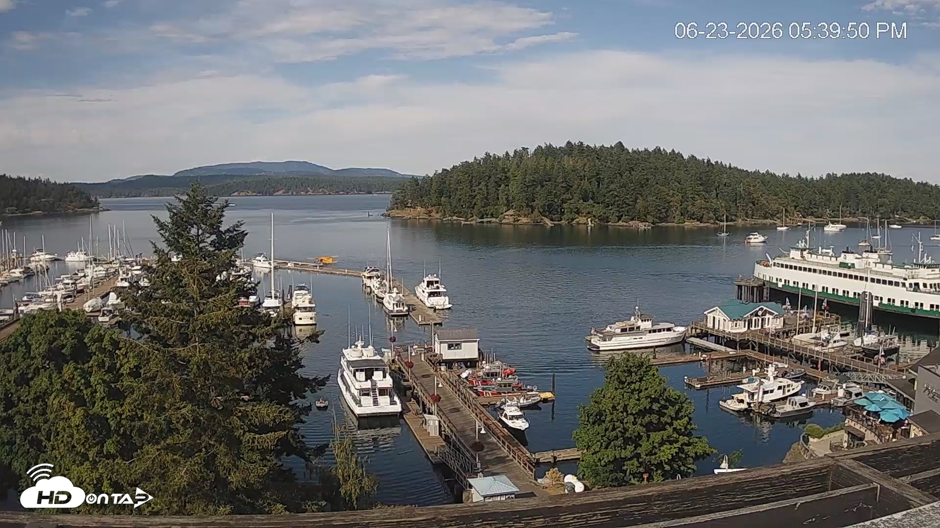 Snapshot of Friday Harbor - San Juan Island Live Webcam taken Jun 23, 2026, 5:40pm PDT