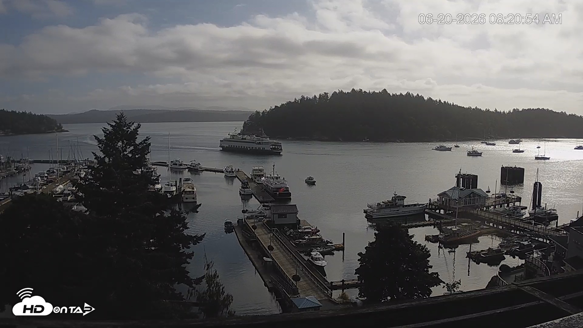 Snapshot of Friday Harbor - San Juan Island Live Webcam taken Jun 20, 2026, 8:21am PDT
