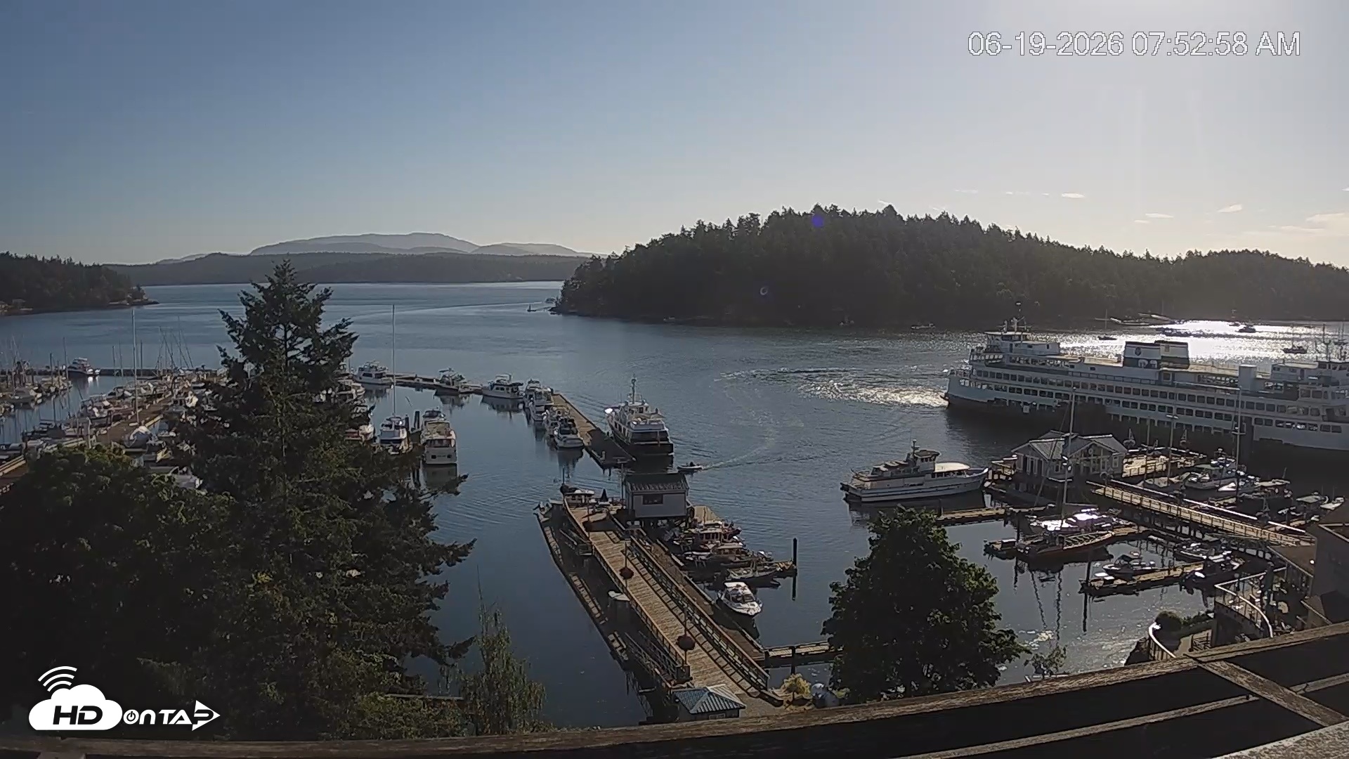 Snapshot of Friday Harbor - San Juan Island Live Webcam taken Jun 19, 2026, 7:53am PDT