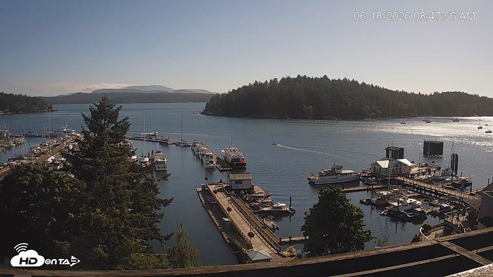 Snapshot of Friday Harbor - San Juan Island Live Webcam taken Jun 18, 2026, 8:48am PDT