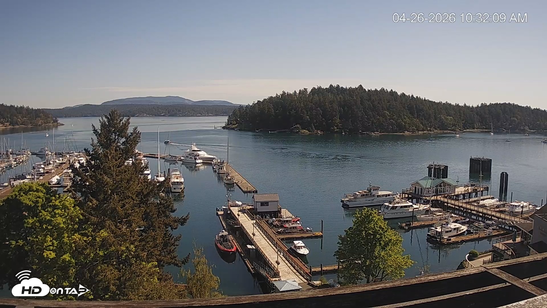 Snapshot of Friday Harbor - San Juan Island Live Webcam taken Apr 26, 2026, 10:33am PDT
