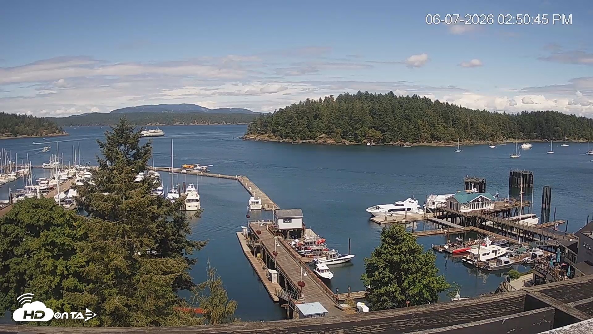 Snapshot of Friday Harbor - San Juan Island Live Webcam taken Jun 7, 2026, 2:51pm PDT