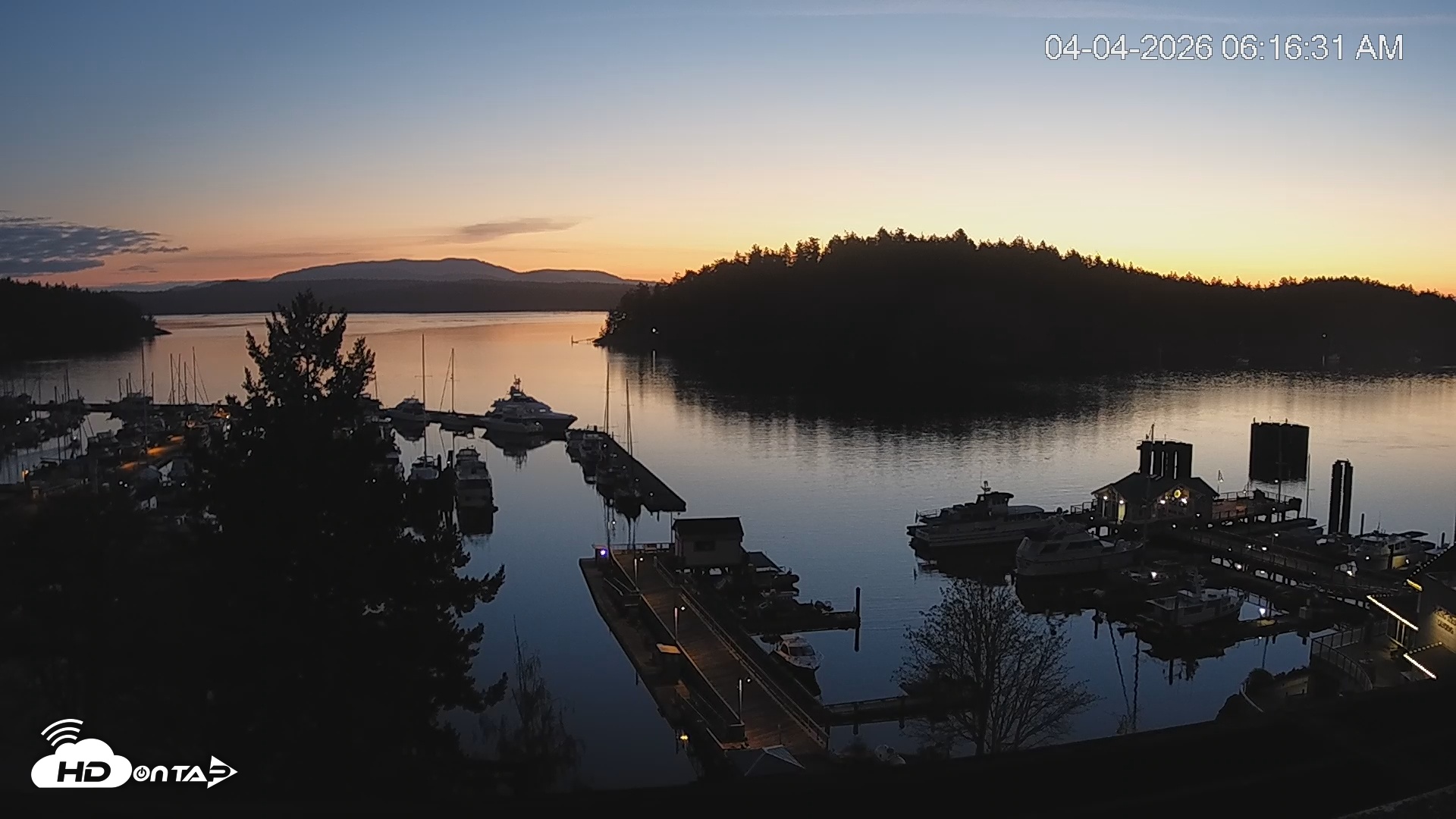 Snapshot of Friday Harbor - San Juan Island Live Webcam taken Apr 4, 2026, 6:17am PDT