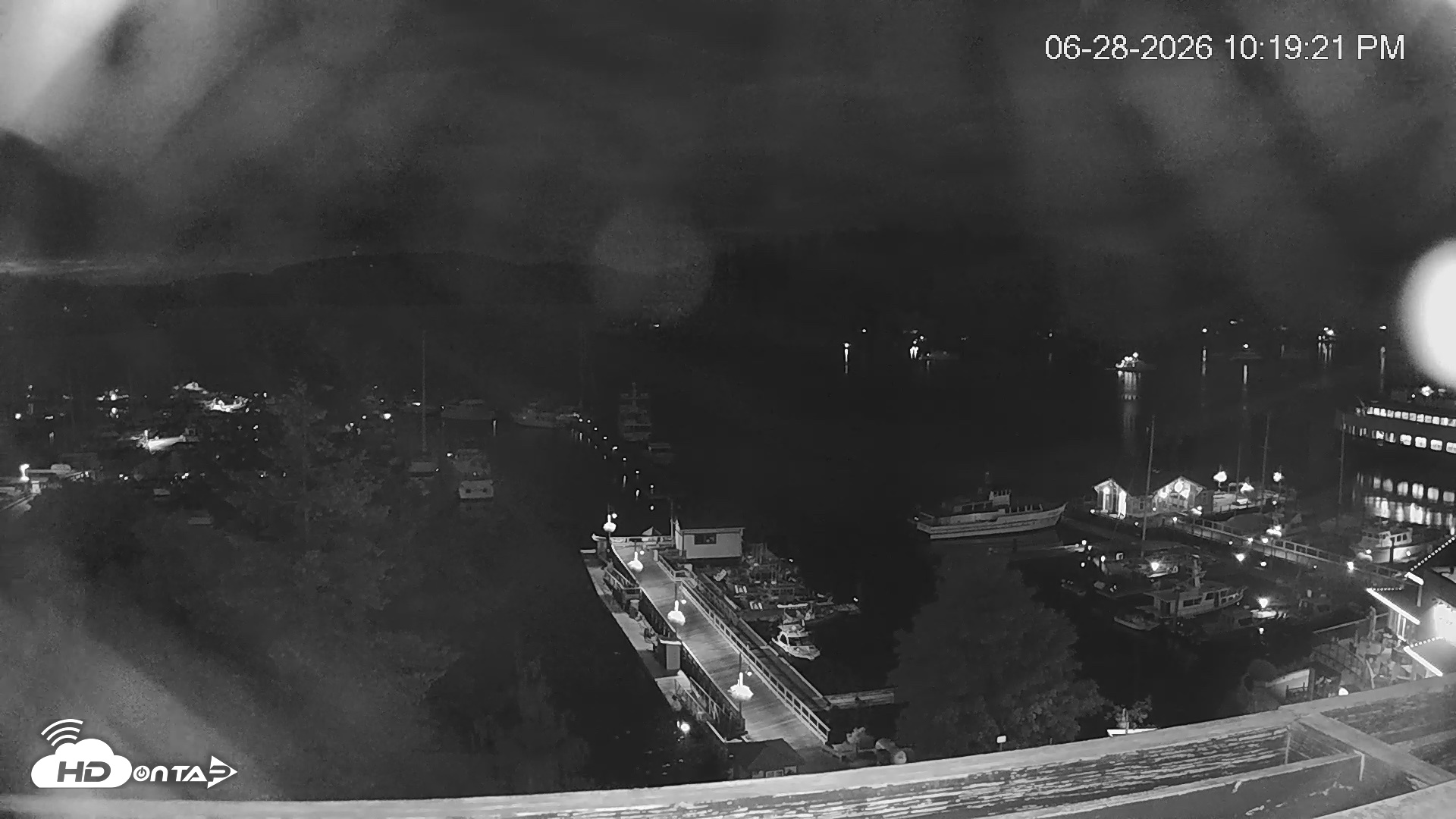 Snapshot of Friday Harbor - San Juan Island Live Webcam taken Jun 28, 2026, 10:20pm PDT
