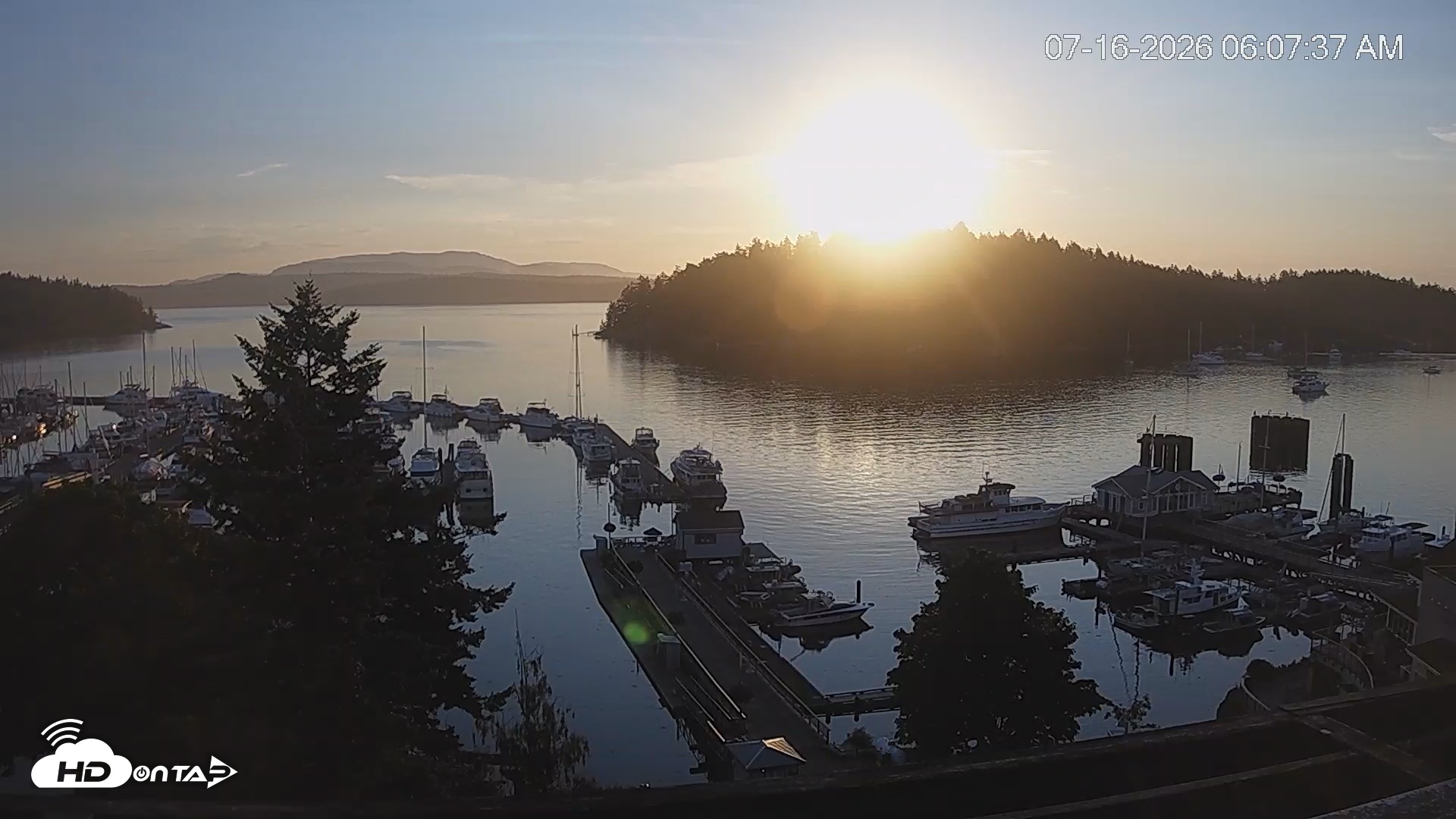 Snapshot of Friday Harbor - San Juan Island Live Webcam taken Jul 16, 2026, 6:08am PDT