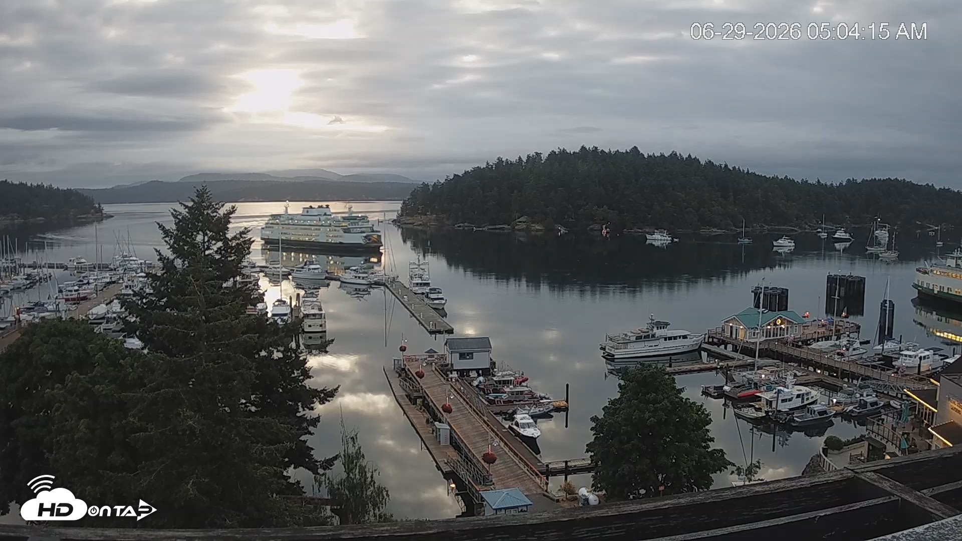 Snapshot of Friday Harbor - San Juan Island Live Webcam taken Jun 29, 2026, 5:04am PDT
