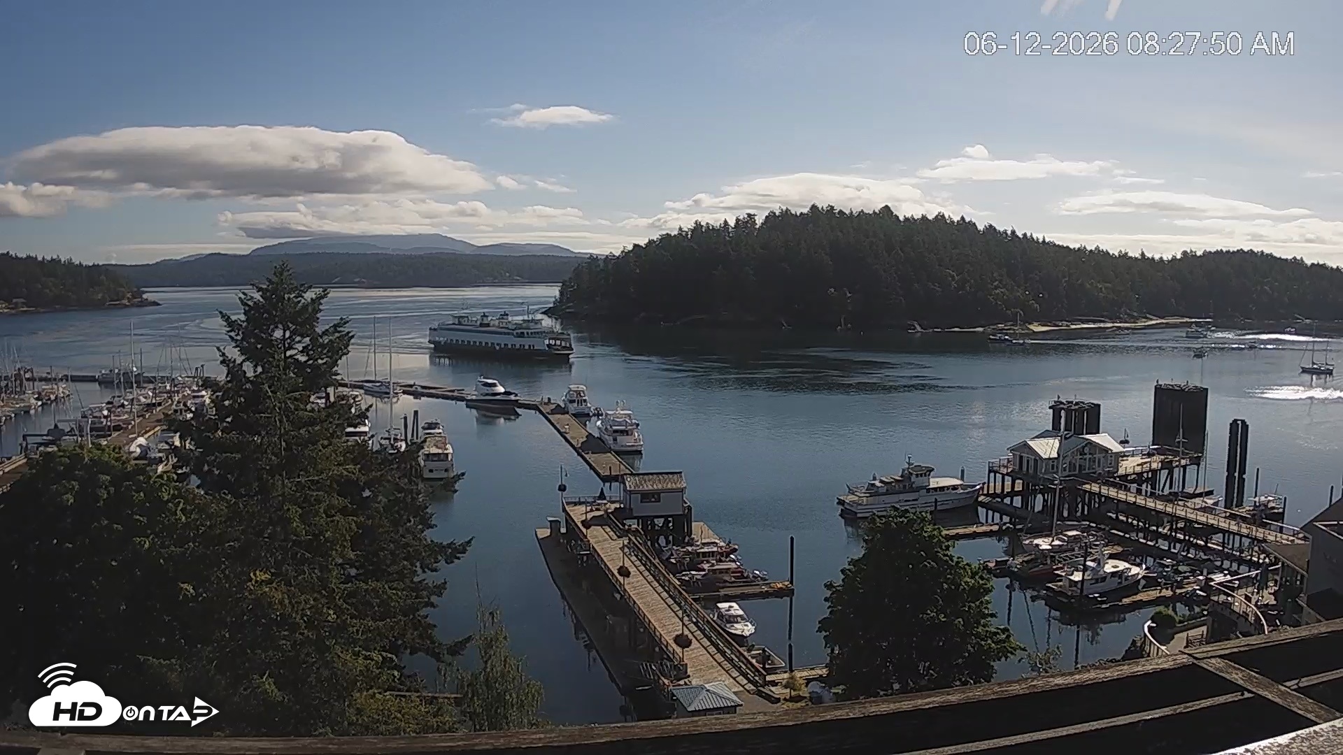 Snapshot of Friday Harbor - San Juan Island Live Webcam taken Jun 12, 2026, 8:29am PDT