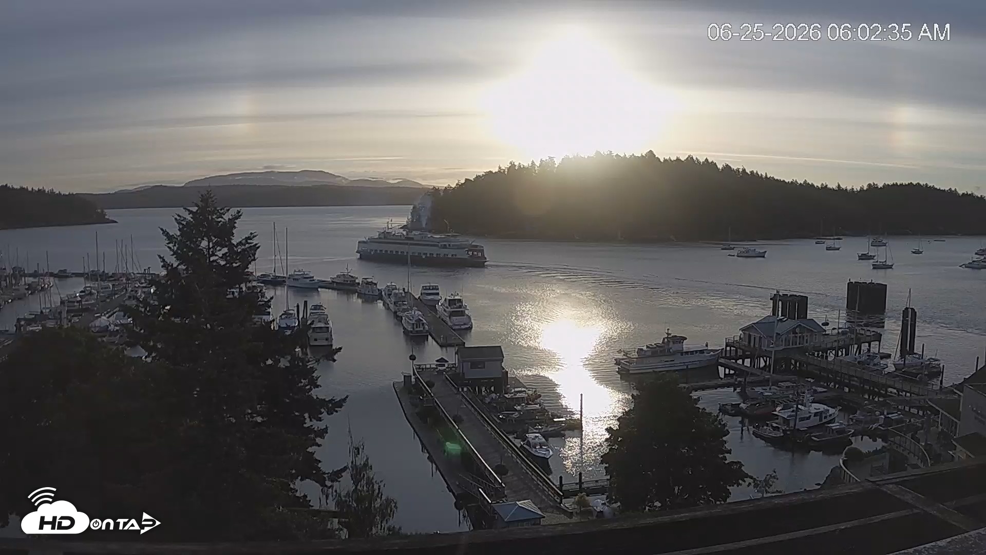 Snapshot of Friday Harbor - San Juan Island Live Webcam taken Jun 25, 2026, 6:03am PDT