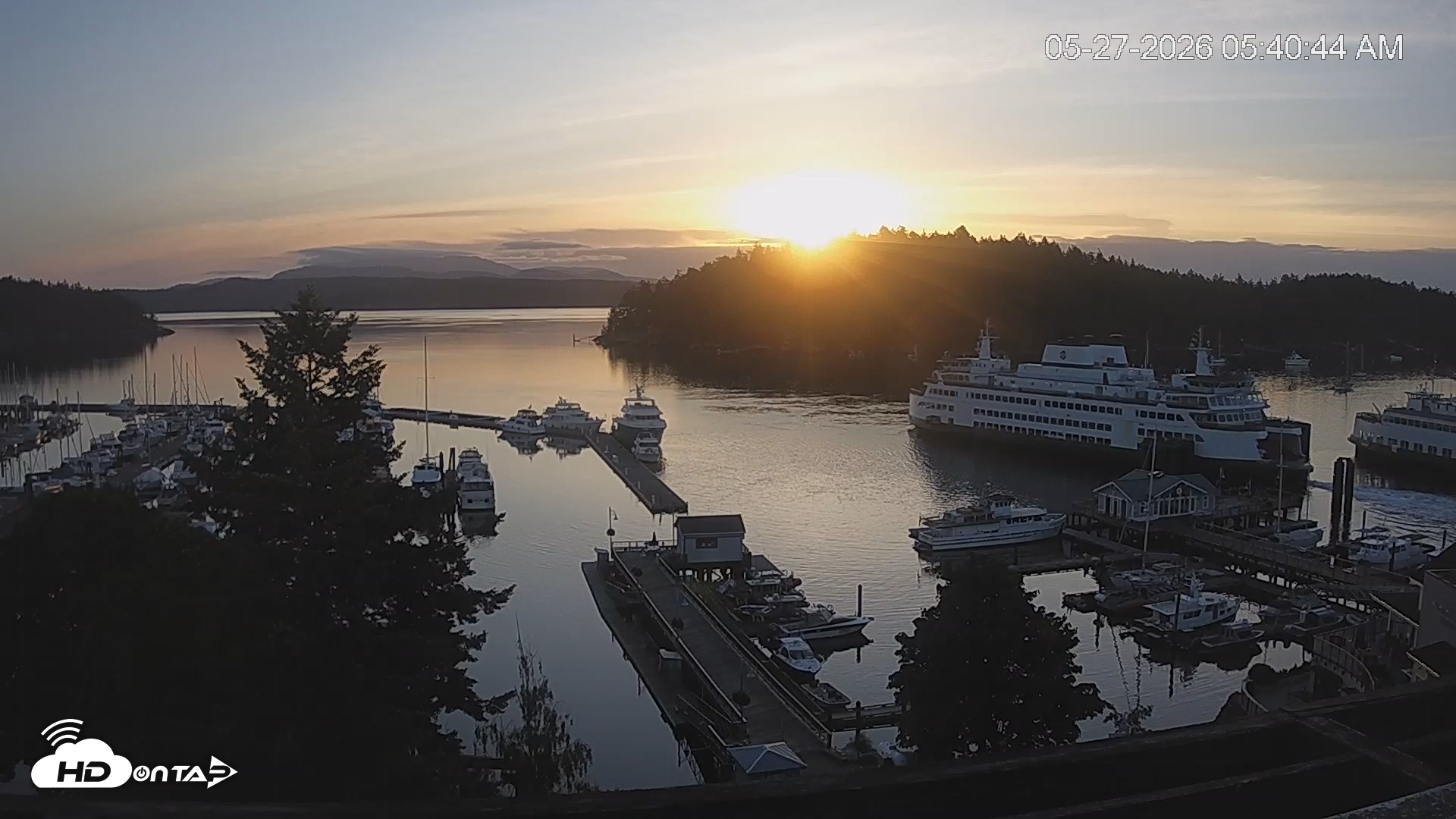 Snapshot of Friday Harbor - San Juan Island Live Webcam taken May 27, 2026, 5:41am PDT