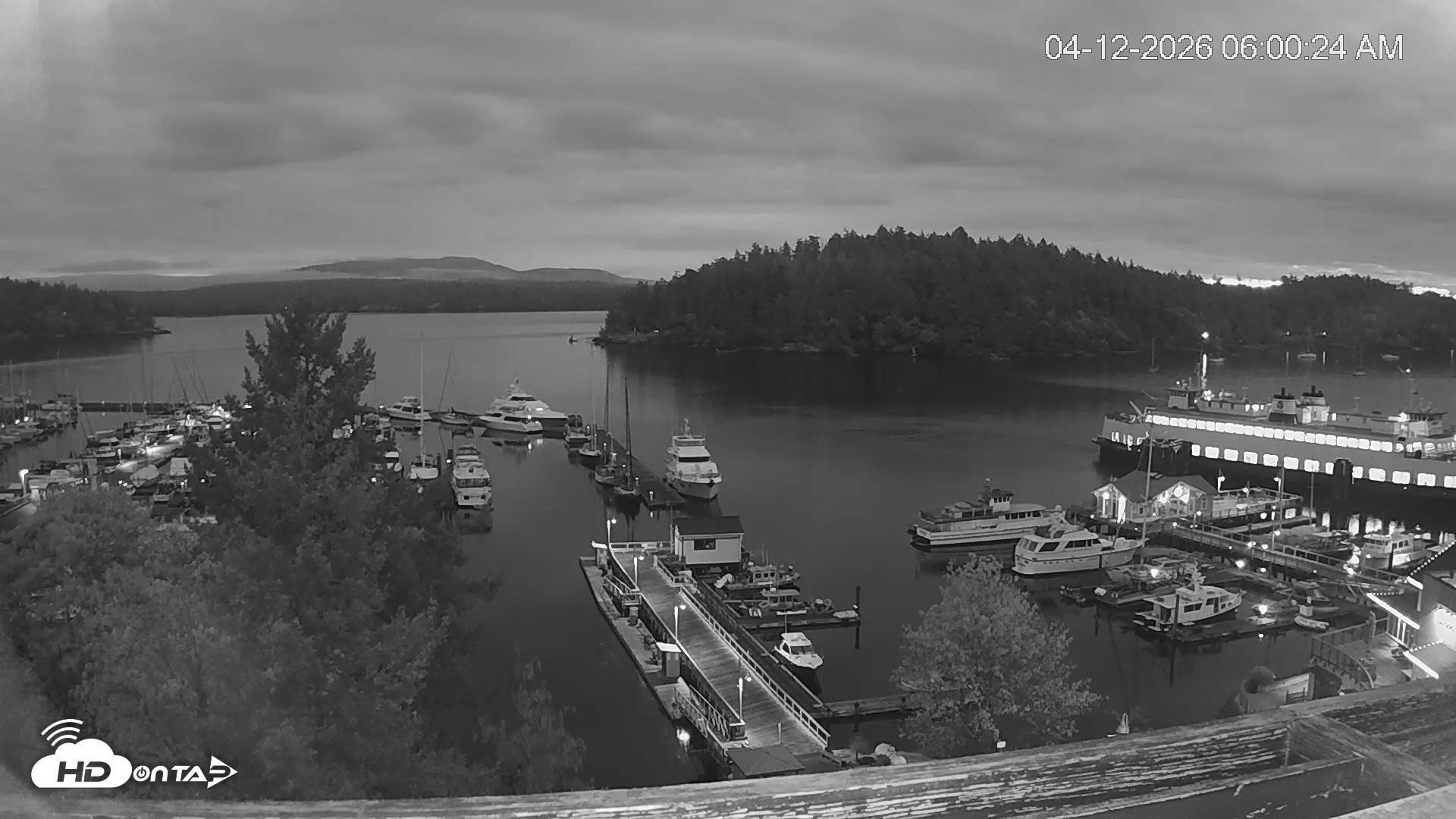 Snapshot of Friday Harbor - San Juan Island Live Webcam taken Apr 12, 2026, 6:01am PDT