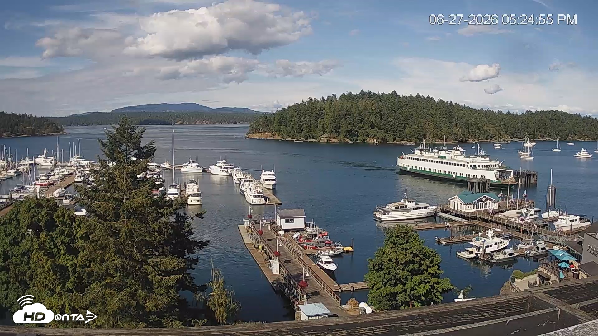 Snapshot of Friday Harbor - San Juan Island Live Webcam taken Jun 27, 2026, 5:25pm PDT