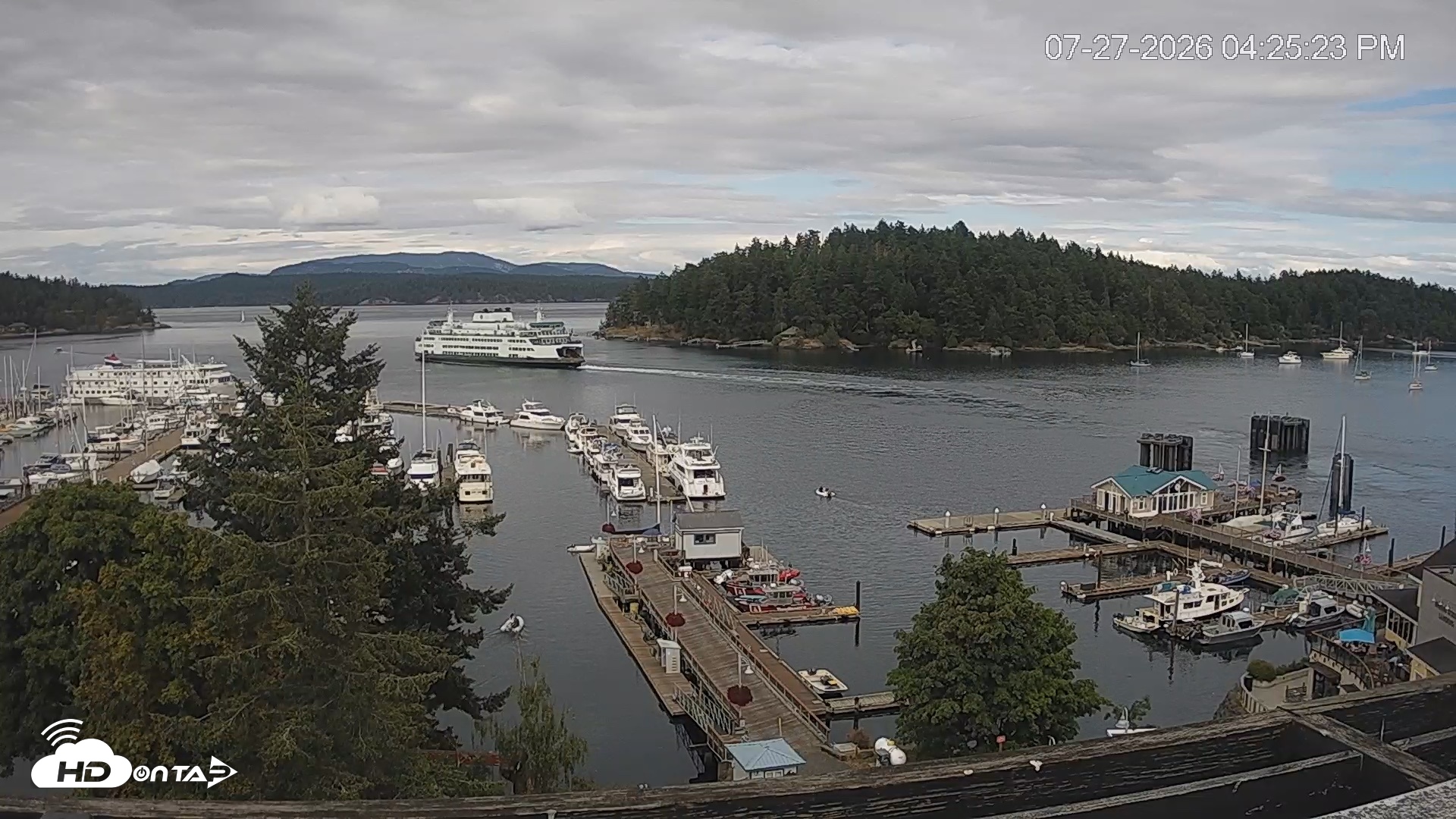 Snapshot of Friday Harbor - San Juan Island Live Webcam taken Jul 27, 2026, 4:26pm PDT