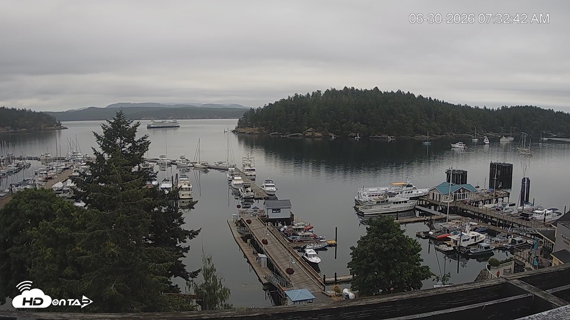 Snapshot of Friday Harbor - San Juan Island Live Webcam taken Jun 30, 2026, 7:33am PDT