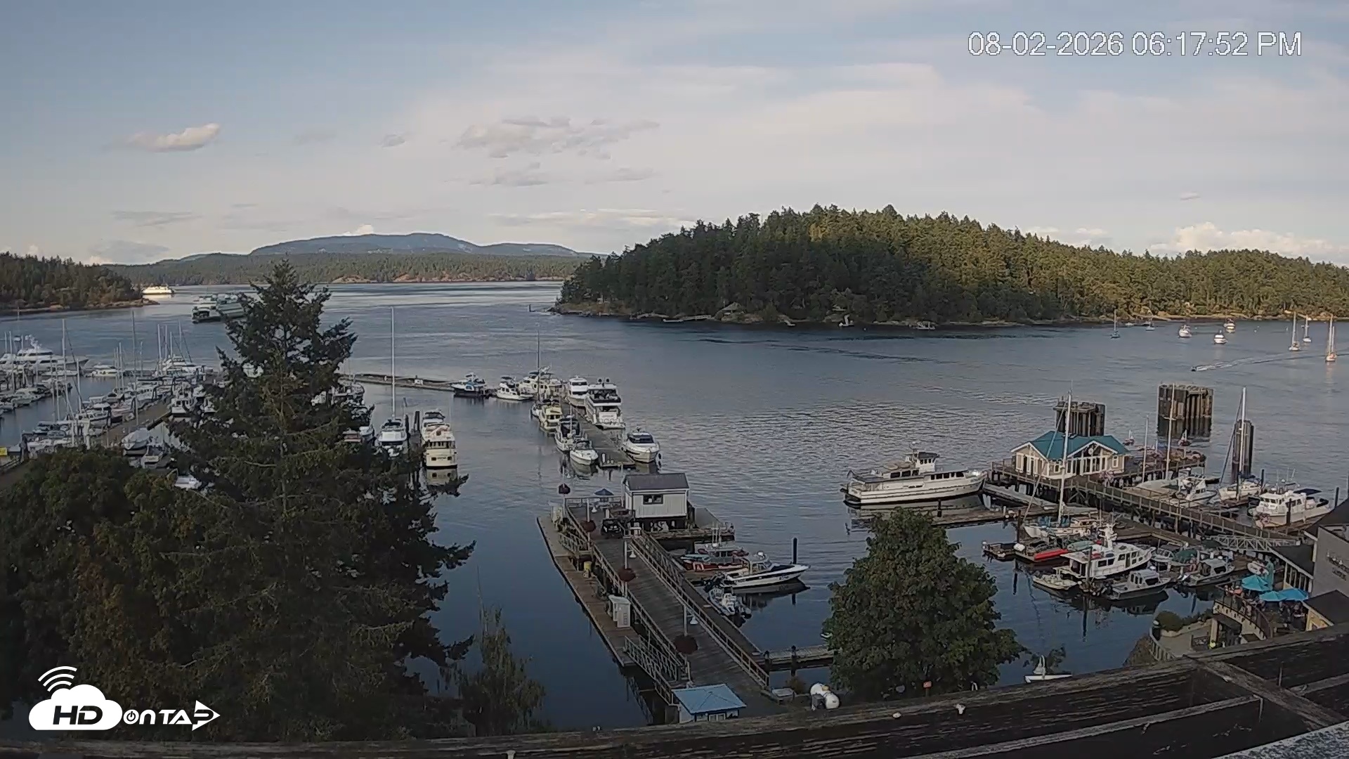 Snapshot of Friday Harbor - San Juan Island Live Webcam taken Aug 2, 2026, 6:18pm PDT