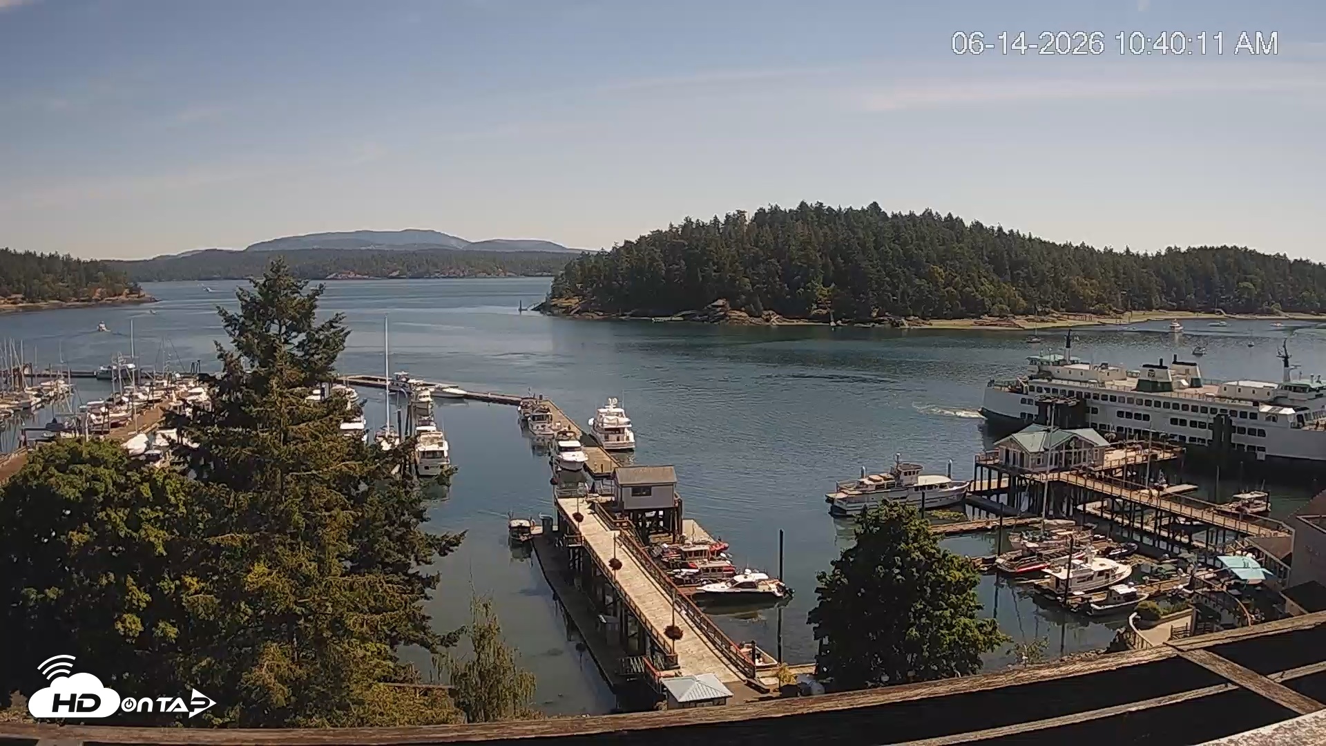 Snapshot of Friday Harbor - San Juan Island Live Webcam taken Jun 14, 2026, 10:40am PDT
