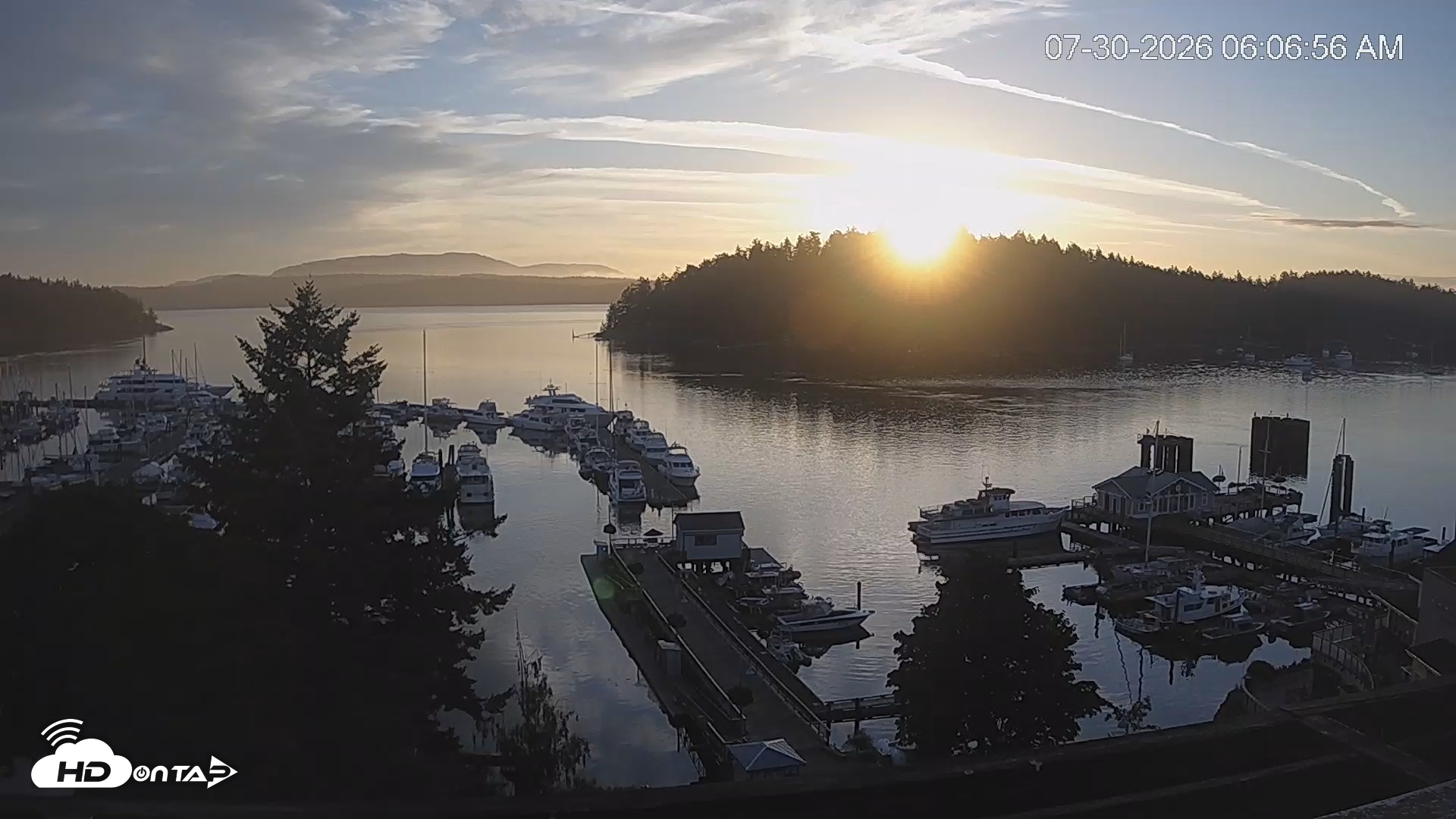 Snapshot of Friday Harbor - San Juan Island Live Webcam taken Jul 30, 2026, 6:07am PDT