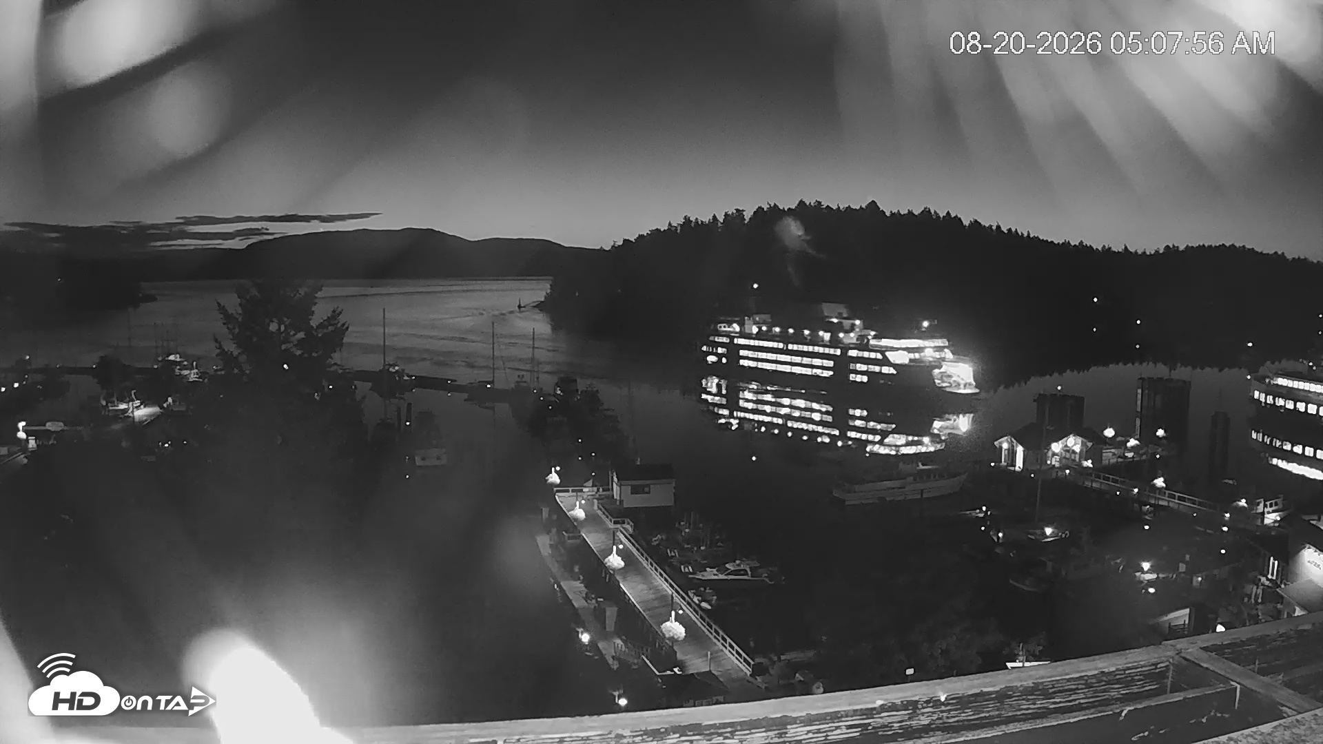 Snapshot of Friday Harbor - San Juan Island Live Webcam taken Aug 20, 2026, 5:08am PDT