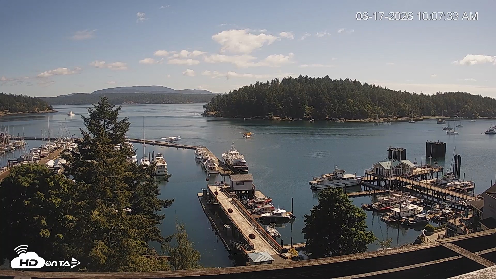 Snapshot of Friday Harbor - San Juan Island Live Webcam taken Jun 17, 2026, 10:08am PDT