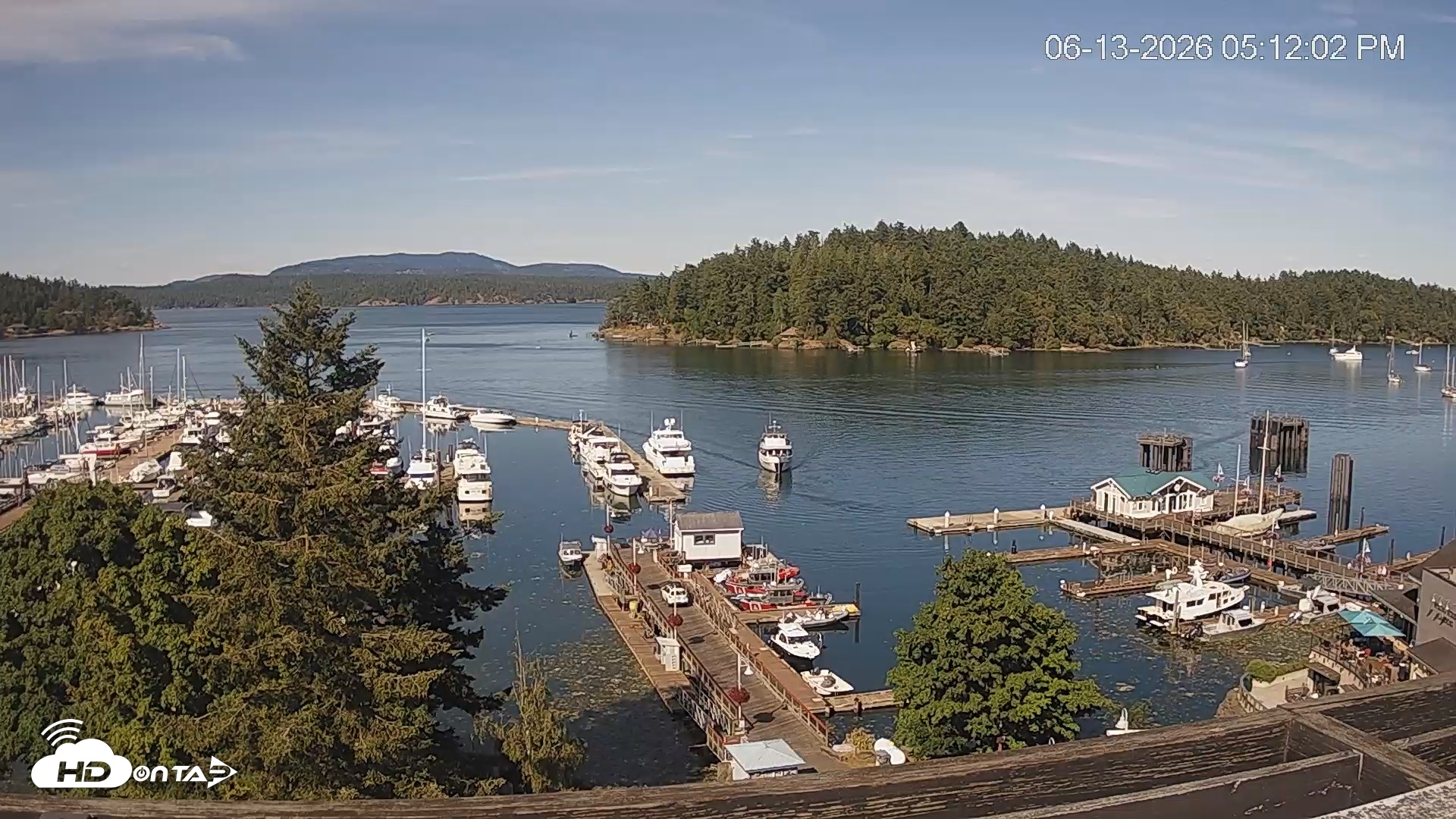 Snapshot of Friday Harbor - San Juan Island Live Webcam taken Jun 13, 2026, 5:12pm PDT