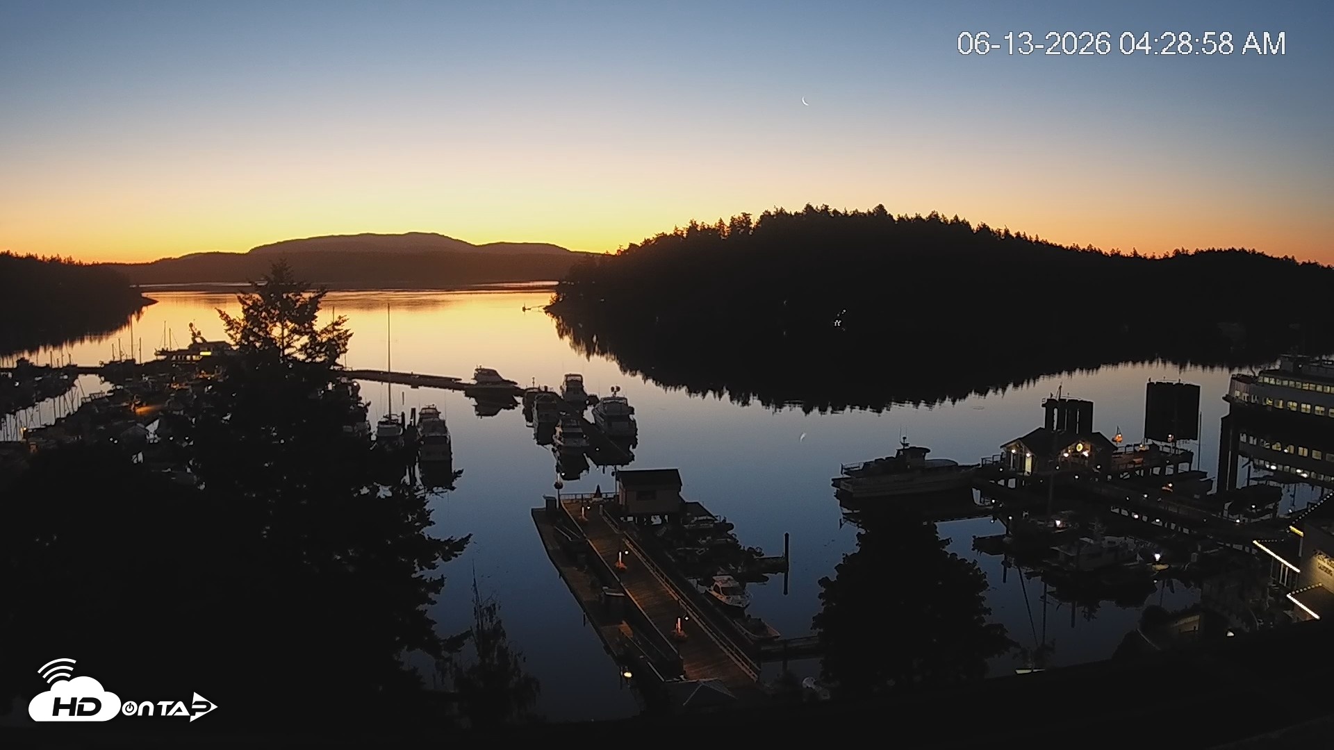Snapshot of Friday Harbor - San Juan Island Live Webcam taken Jun 13, 2026, 4:29am PDT