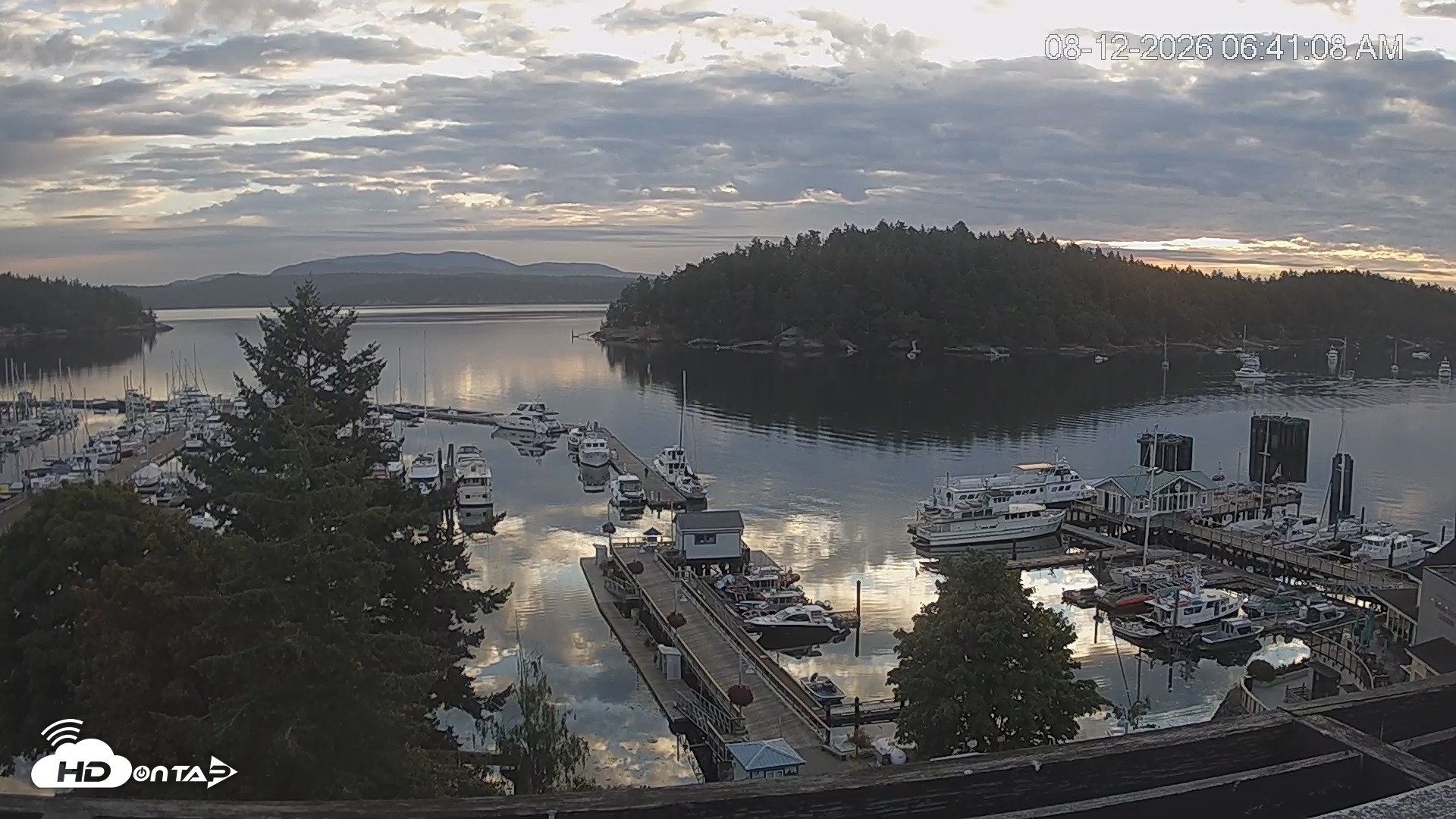 Snapshot of Friday Harbor - San Juan Island Live Webcam taken Aug 12, 2026, 6:41am PDT