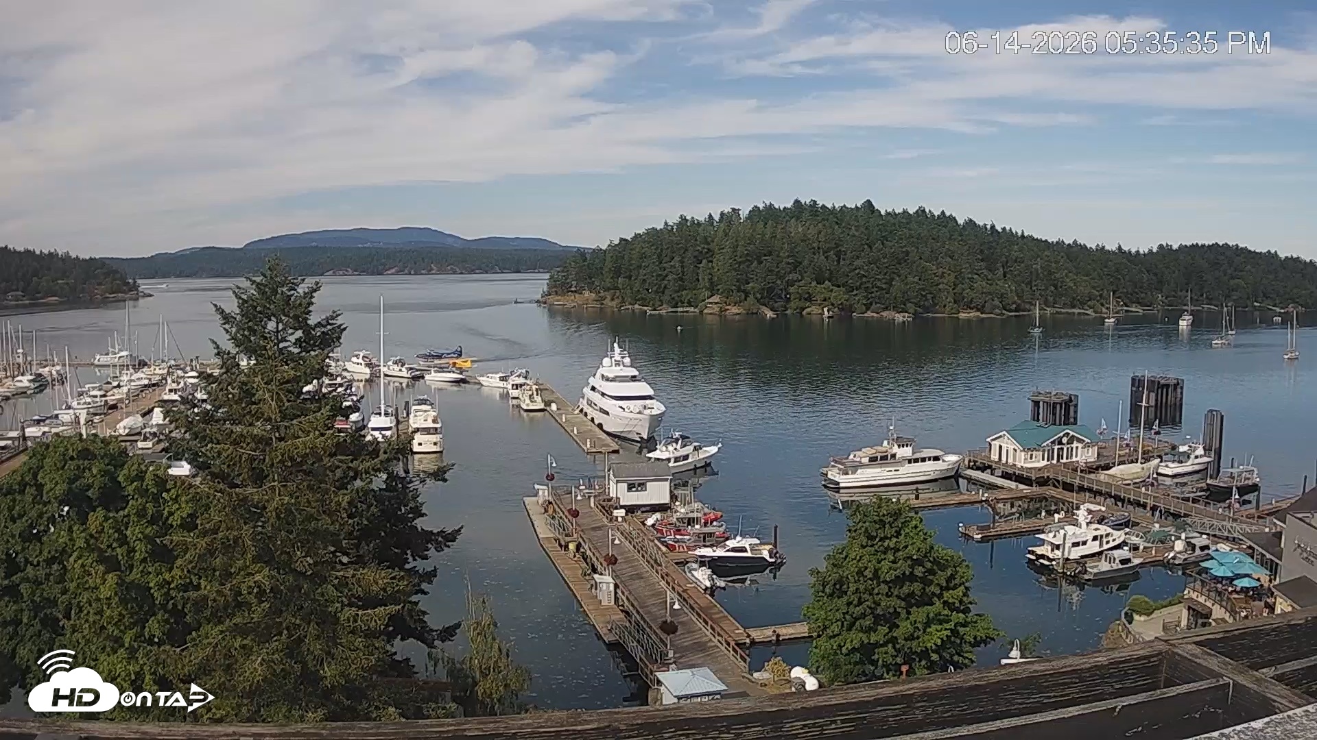 Snapshot of Friday Harbor - San Juan Island Live Webcam taken Jun 14, 2026, 5:36pm PDT