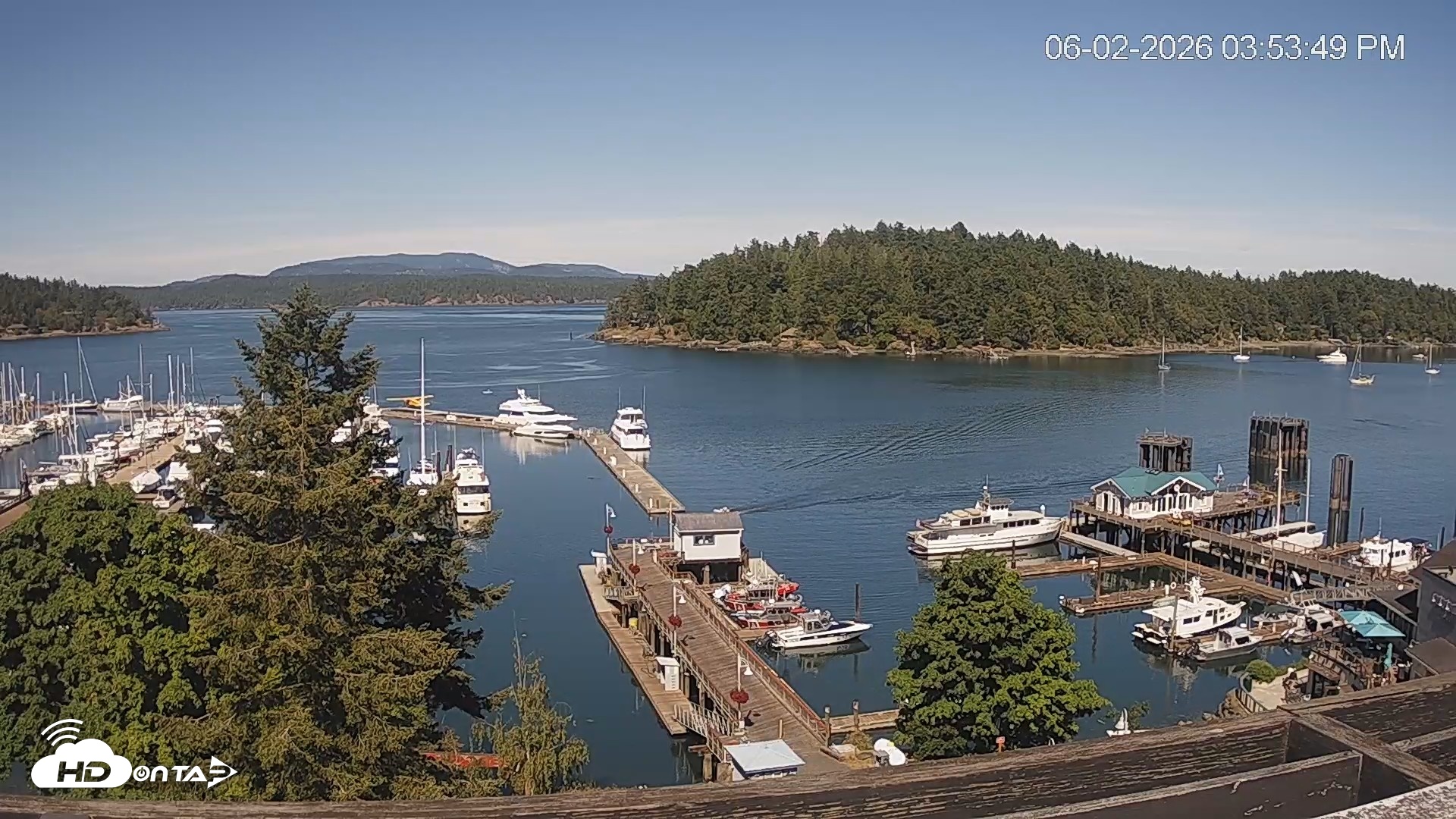 Snapshot of Friday Harbor - San Juan Island Live Webcam taken Jun 2, 2026, 3:54pm PDT