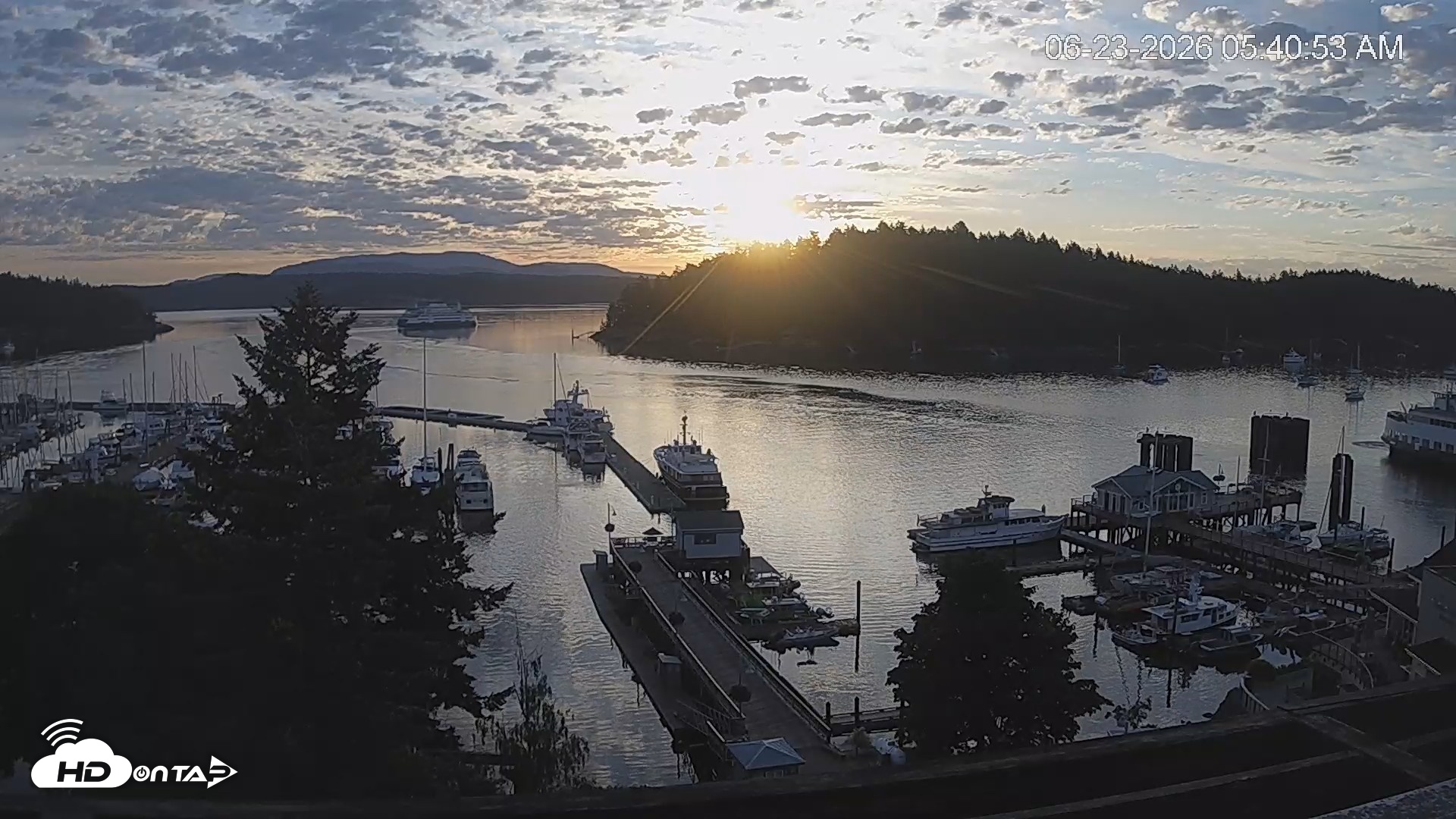 Snapshot of Friday Harbor - San Juan Island Live Webcam taken Jun 23, 2026, 5:41am PDT