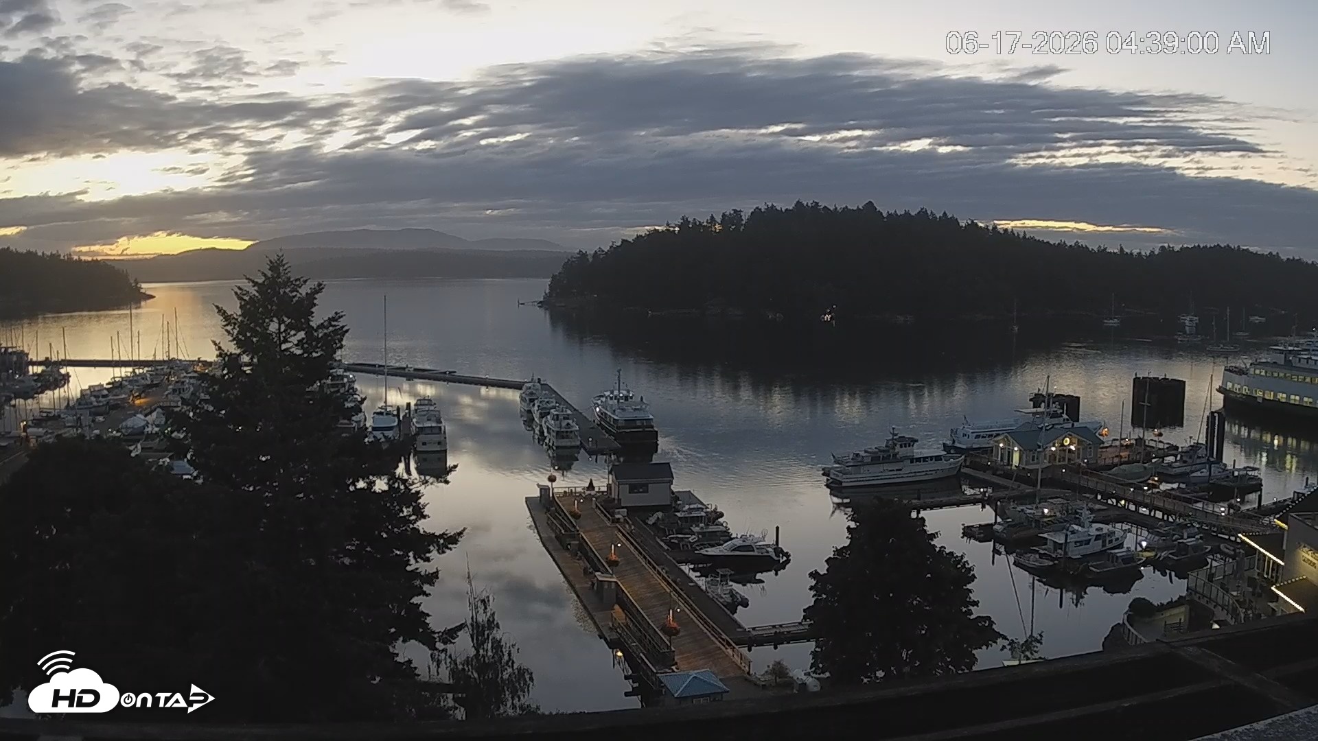 Snapshot of Friday Harbor - San Juan Island Live Webcam taken Jun 17, 2026, 4:39am PDT