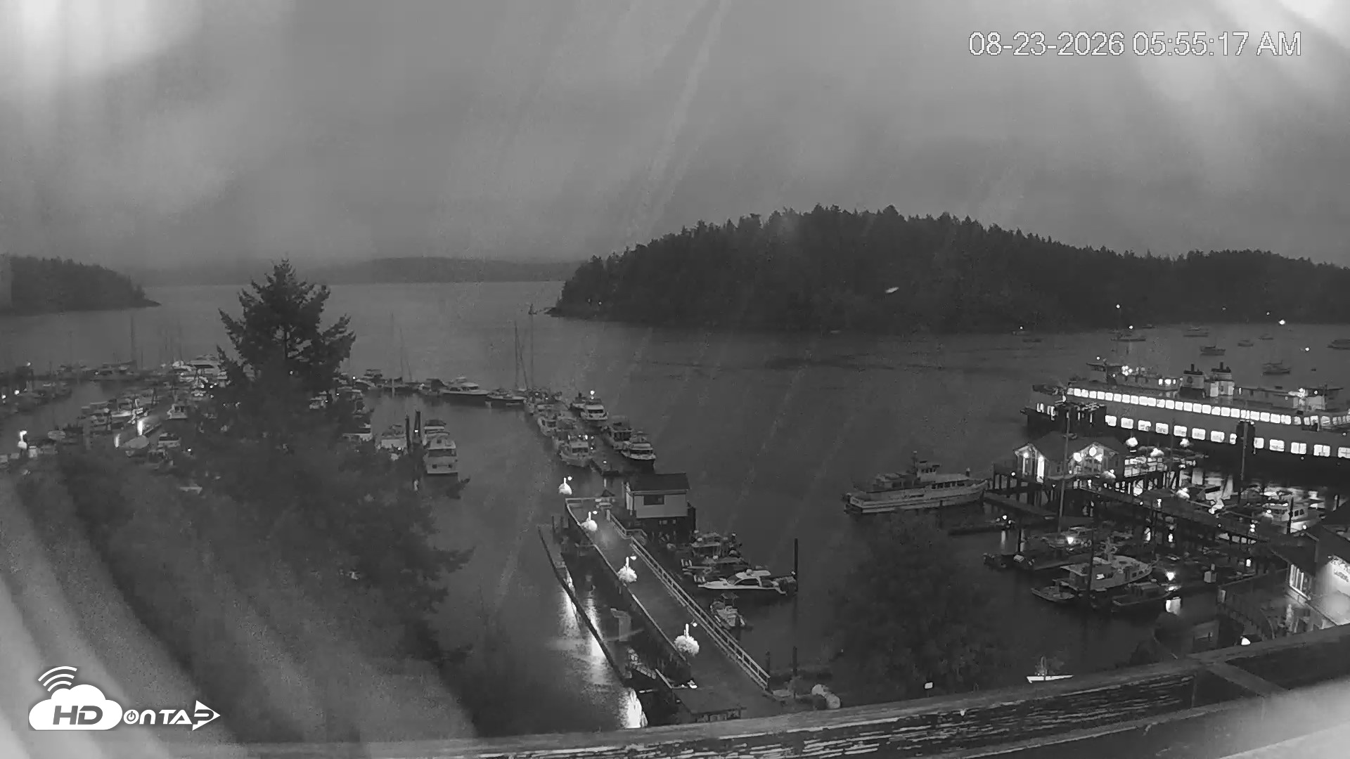 Snapshot of Friday Harbor - San Juan Island Live Webcam taken Aug 23, 2026, 5:56am PDT