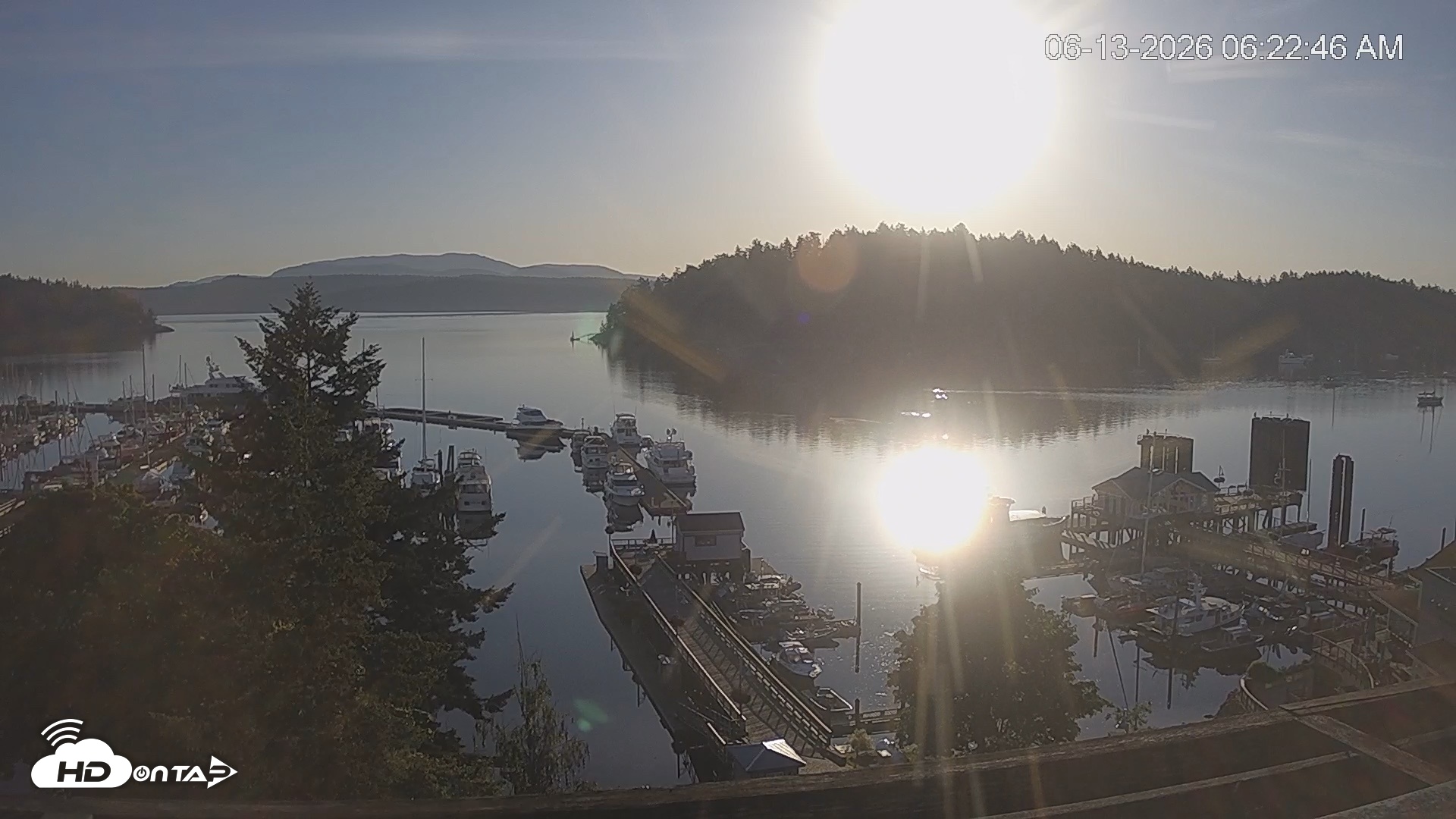 Snapshot of Friday Harbor - San Juan Island Live Webcam taken Jun 13, 2026, 6:23am PDT