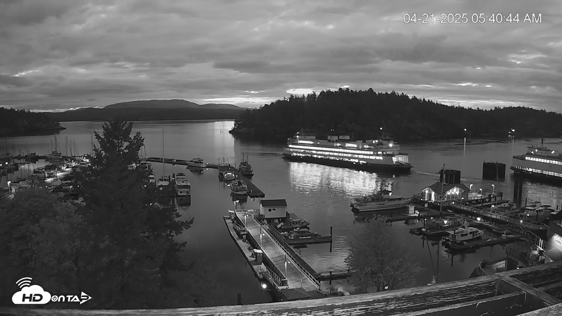 Snapshot of Friday Harbor - San Juan Island Live Webcam taken Apr 21, 2025, 5:41am PDT