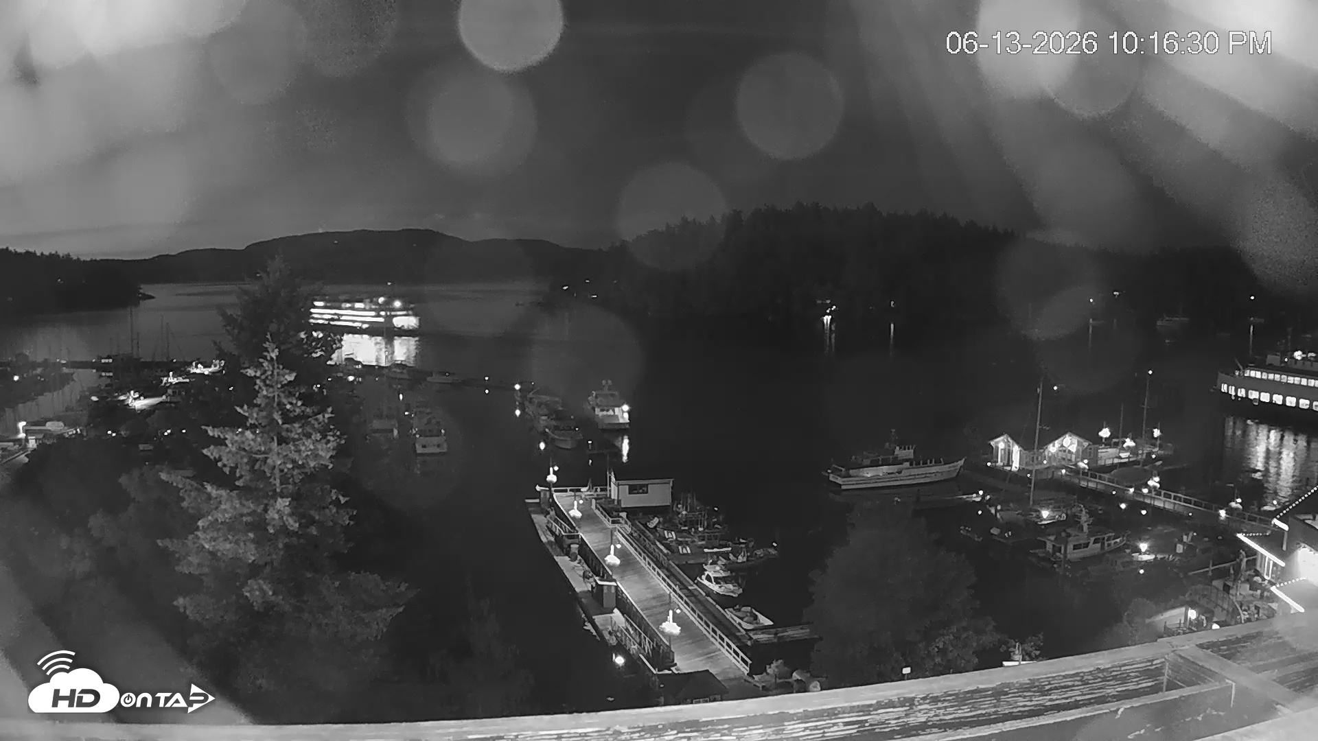 Snapshot of Friday Harbor - San Juan Island Live Webcam taken Jun 13, 2026, 10:17pm PDT