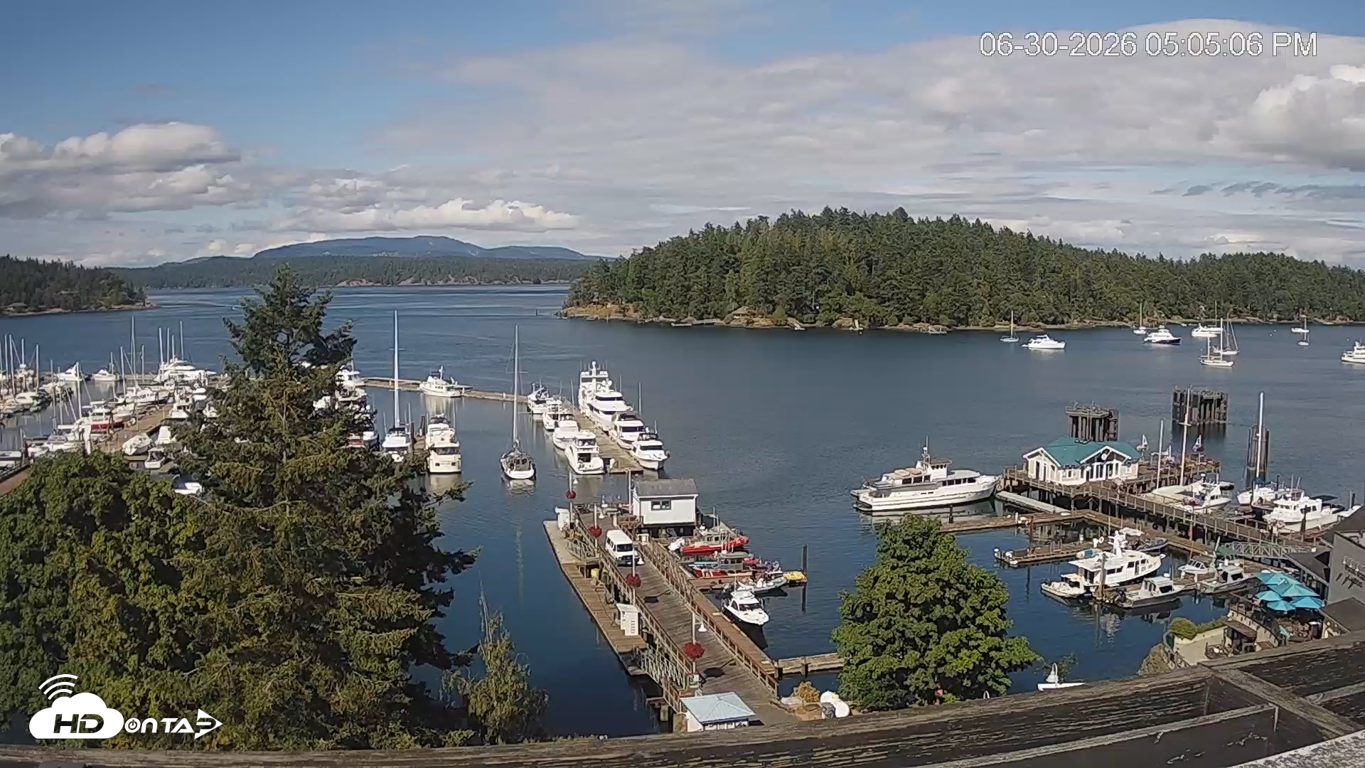 Snapshot of Friday Harbor - San Juan Island Live Webcam taken Jun 30, 2026, 5:06pm PDT