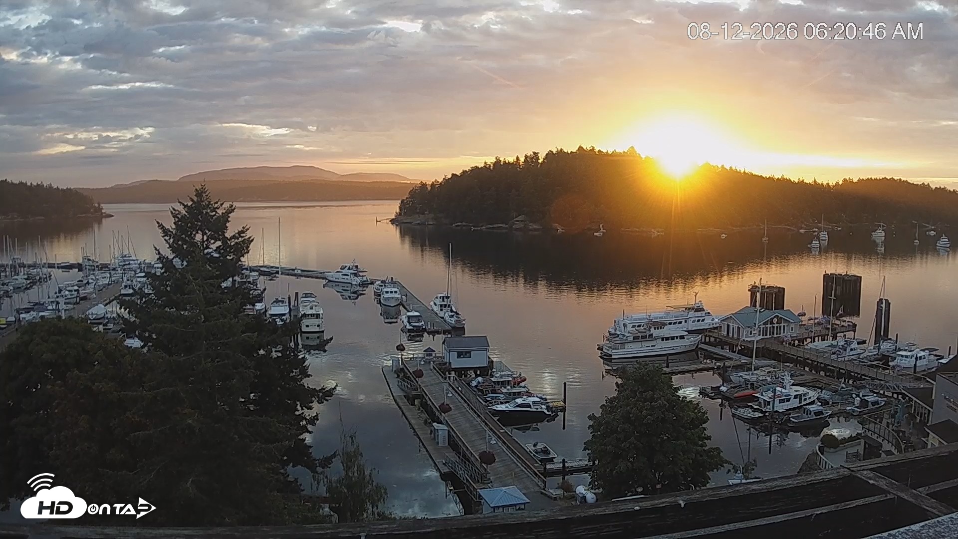 Snapshot of Friday Harbor - San Juan Island Live Webcam taken Aug 12, 2026, 6:21am PDT