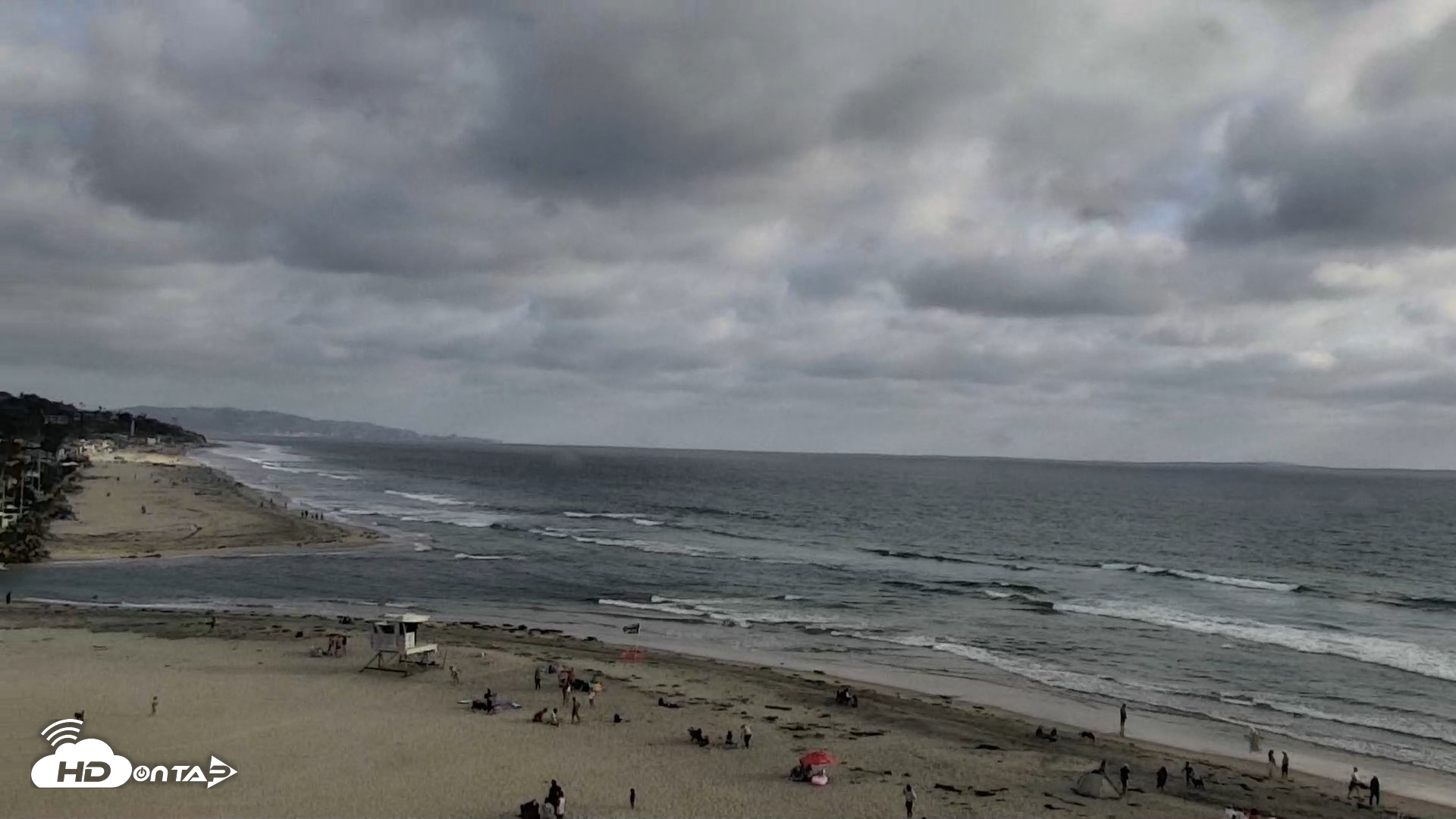 Snapshot of Del Mar Beach North Live Webcam taken May 23, 2026, 6:17pm PDT