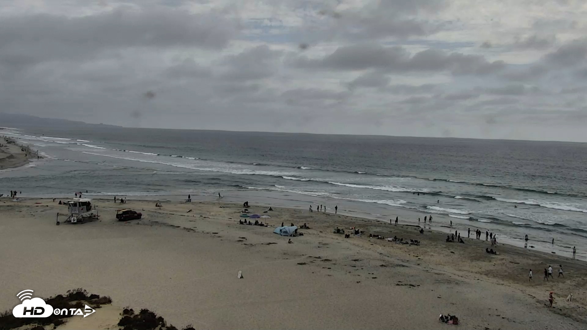 Snapshot of Del Mar Beach North Live Webcam taken Jul 12, 2026, 4:04pm PDT