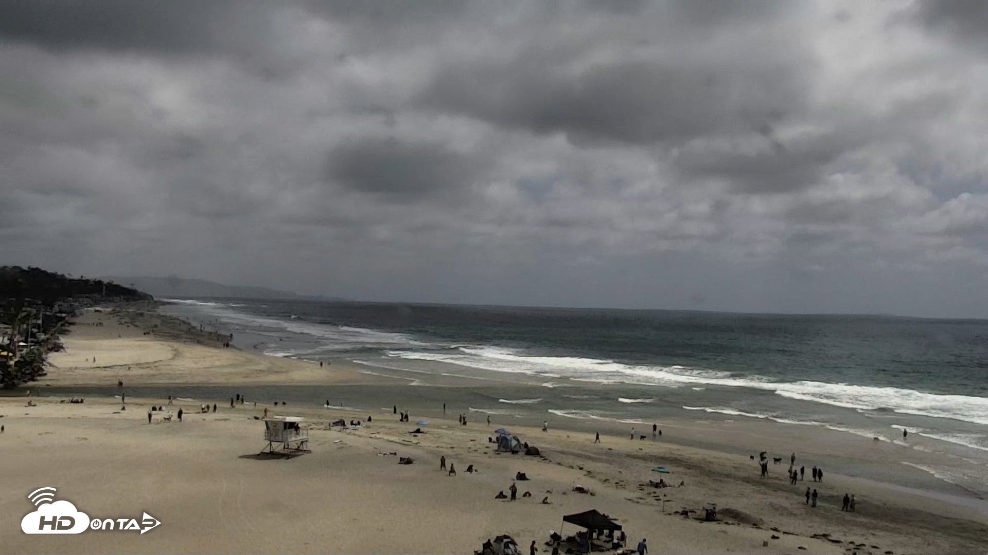 Snapshot of Del Mar Beach North Live Webcam taken May 16, 2026, 2:59pm PDT