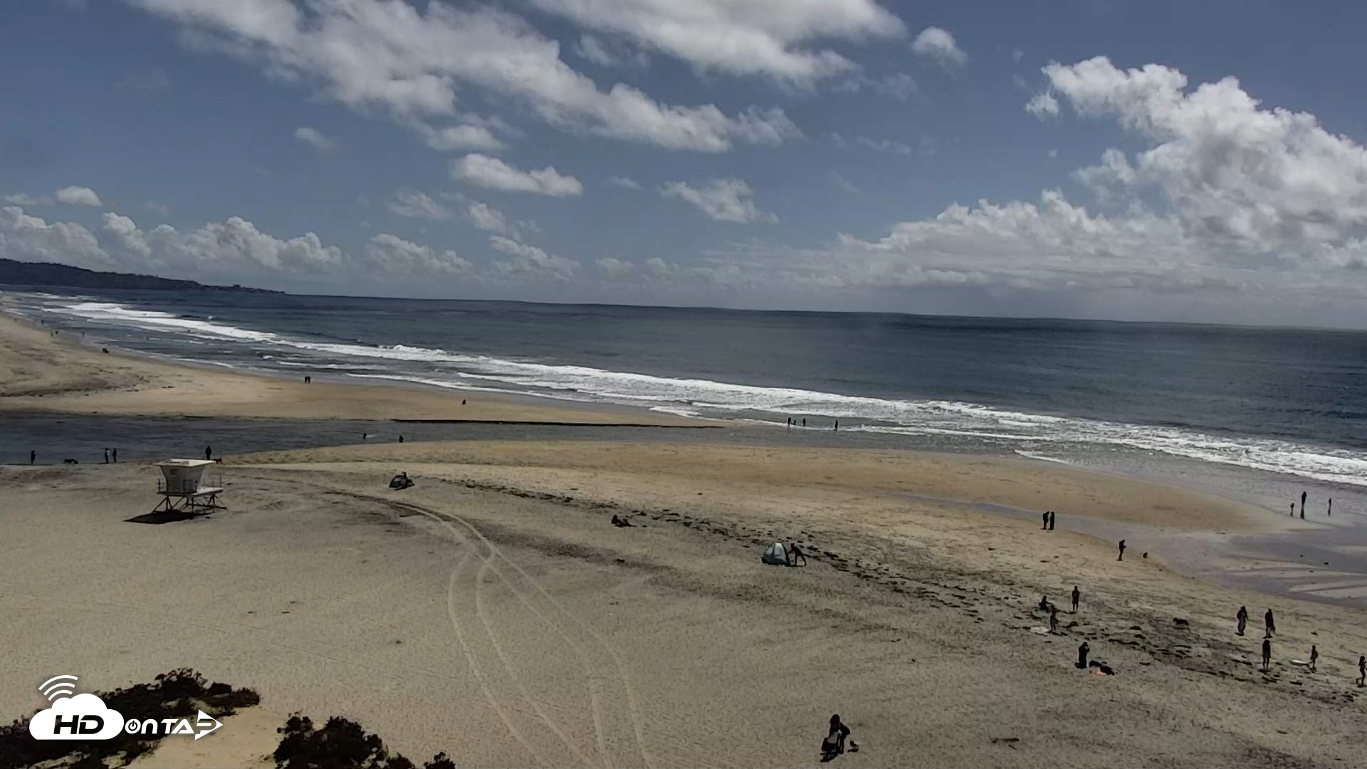 Snapshot of Del Mar Beach North Live Webcam taken Apr 13, 2026, 2:34pm PDT