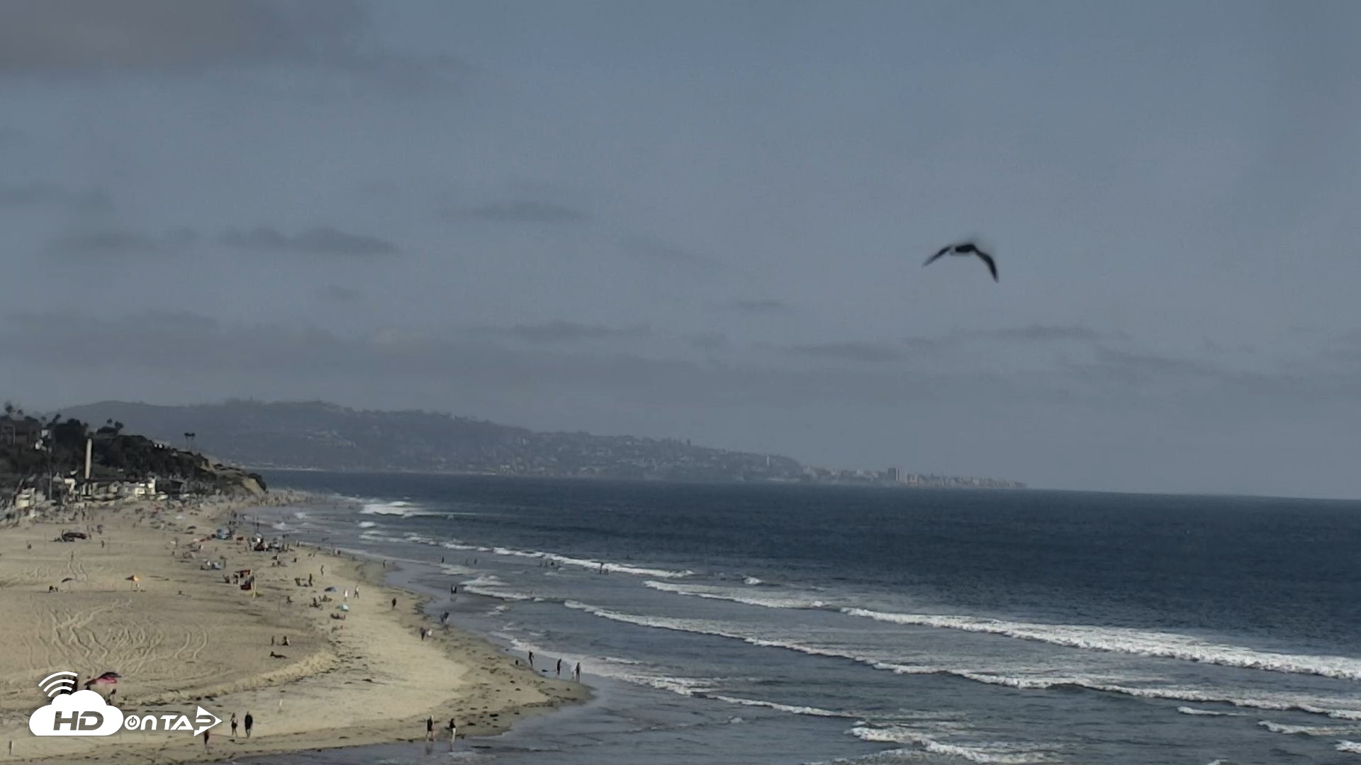 Snapshot of Del Mar Beach North Live Webcam taken Aug 11, 2026, 5:30pm PDT