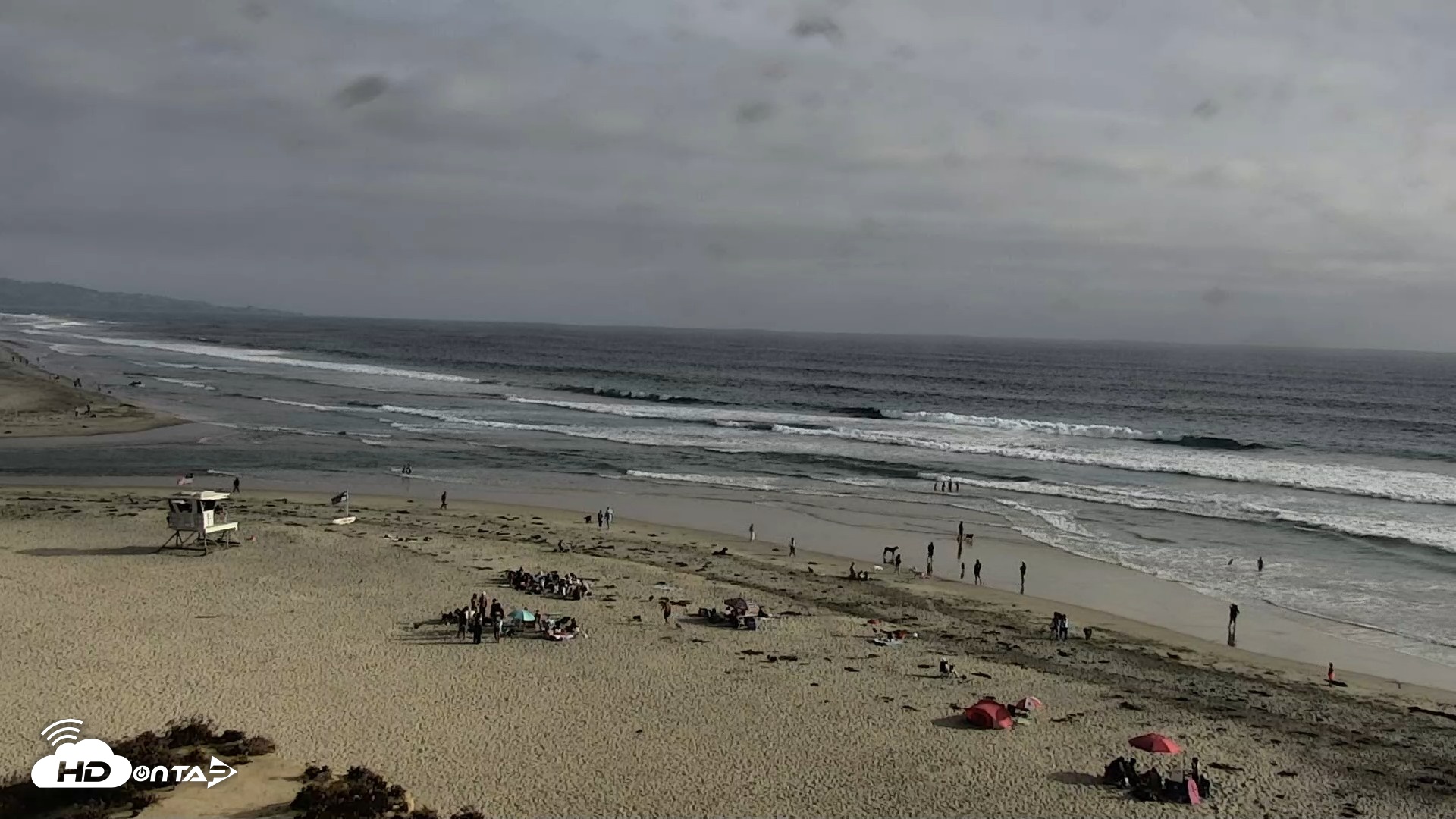 Snapshot of Del Mar Beach North Live Webcam taken Jun 6, 2026, 5:59pm PDT