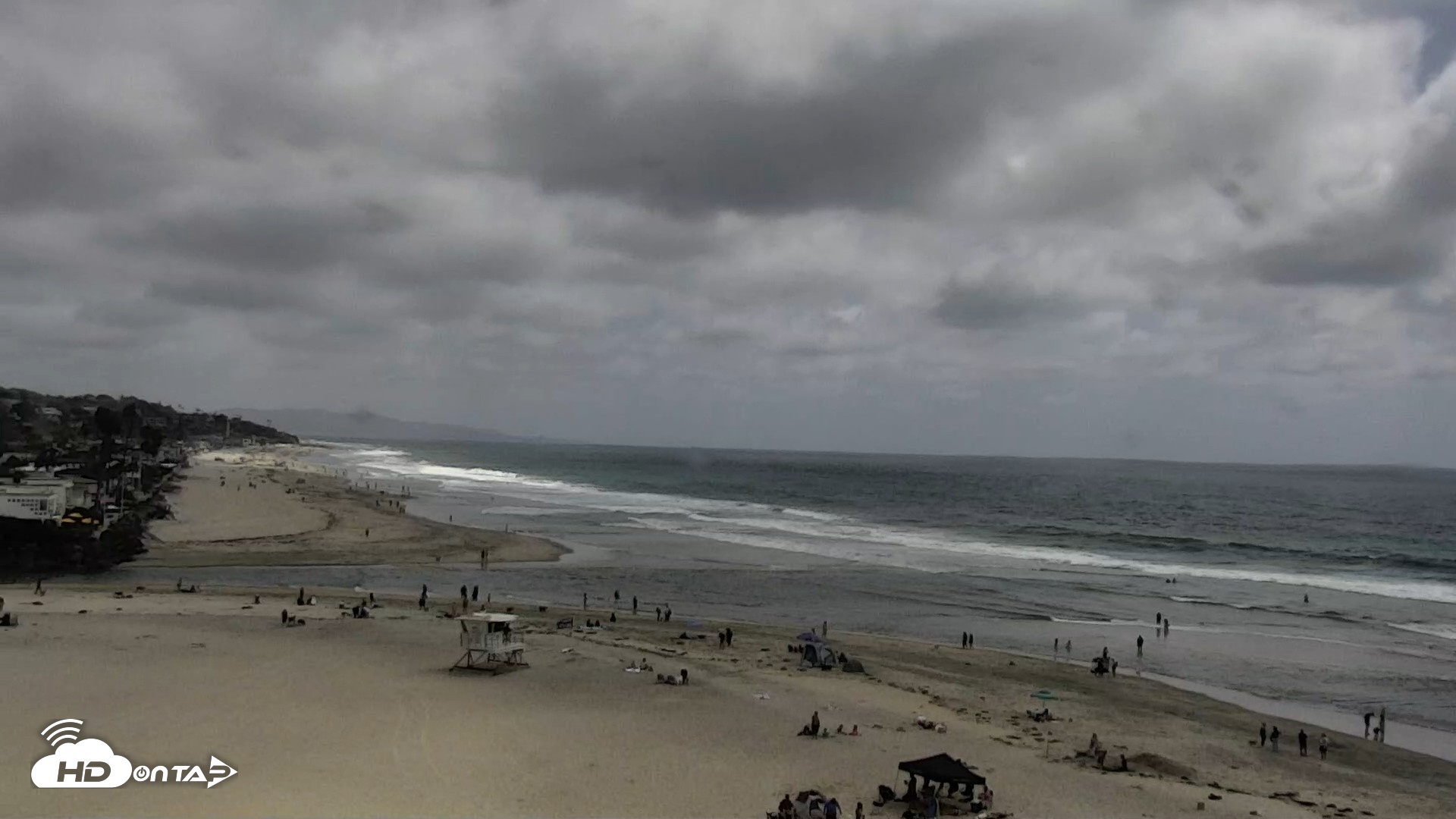 Snapshot of Del Mar Beach North Live Webcam taken May 16, 2026, 2:56pm PDT