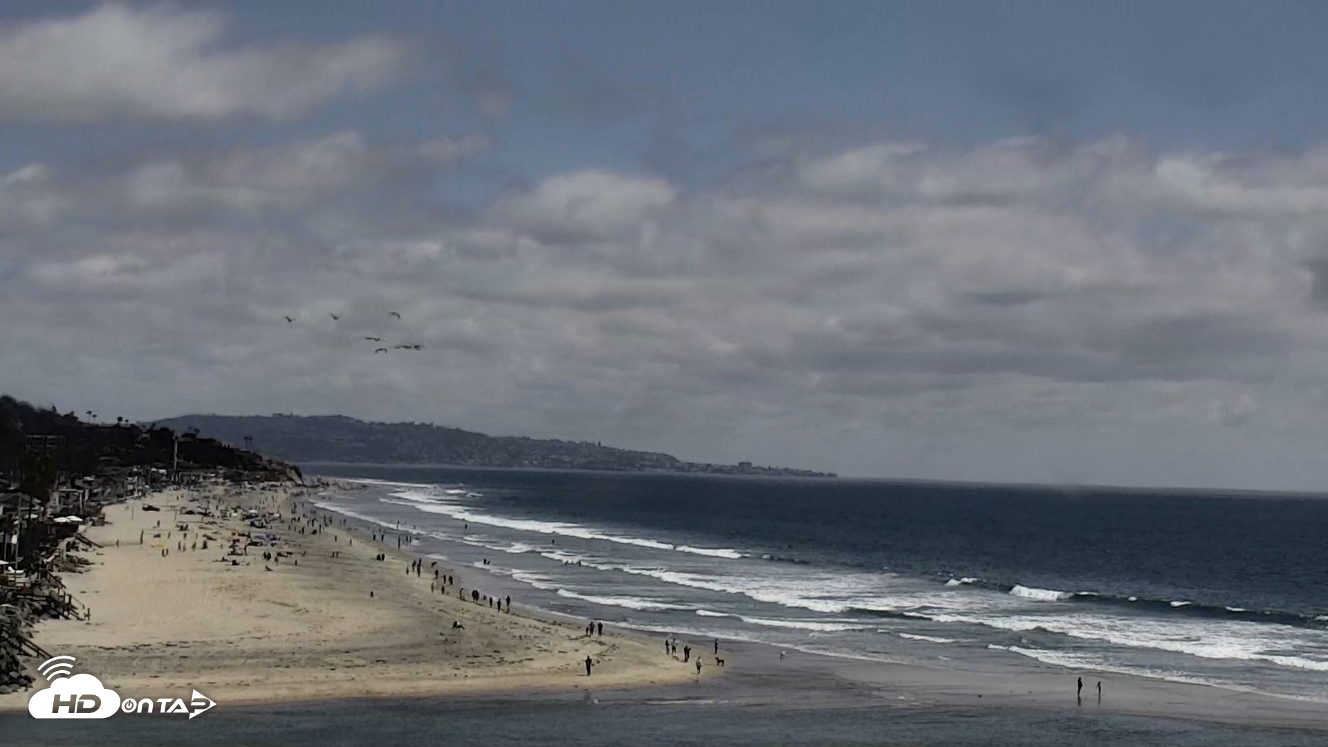 Snapshot of Del Mar Beach North Live Webcam taken May 25, 2026, 2:41pm PDT