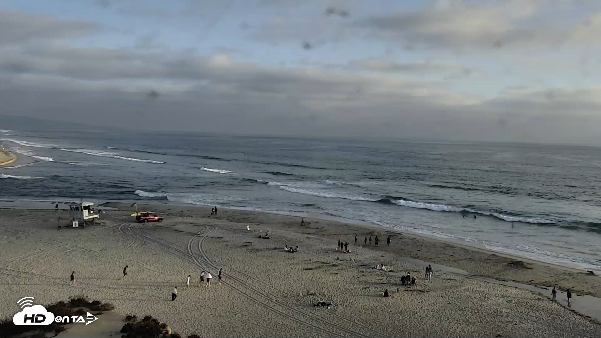 Snapshot of Del Mar Beach North Live Webcam taken Jul 10, 2026, 7:06pm PDT