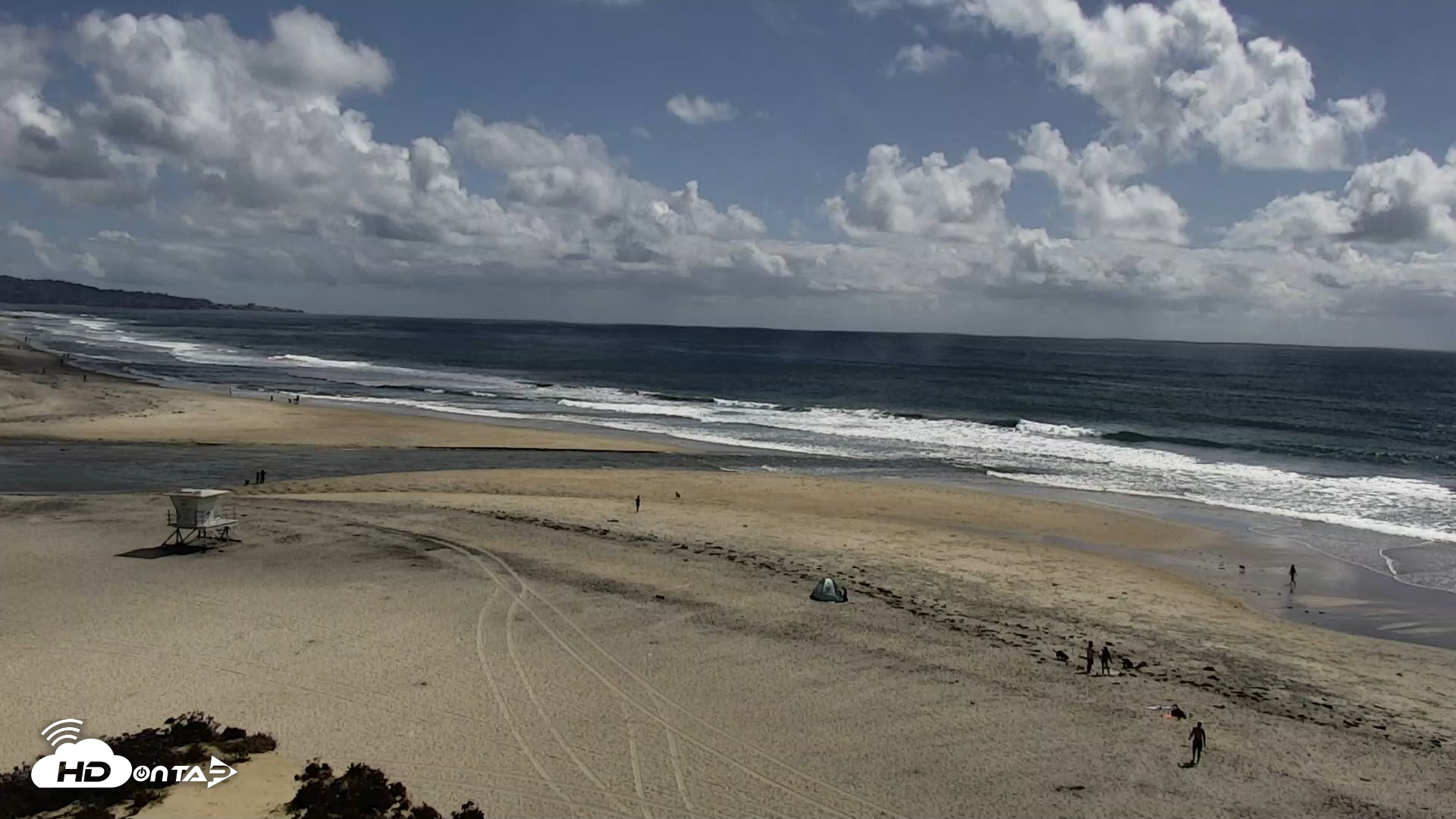 Snapshot of Del Mar Beach North Live Webcam taken Apr 13, 2026, 3:19pm PDT