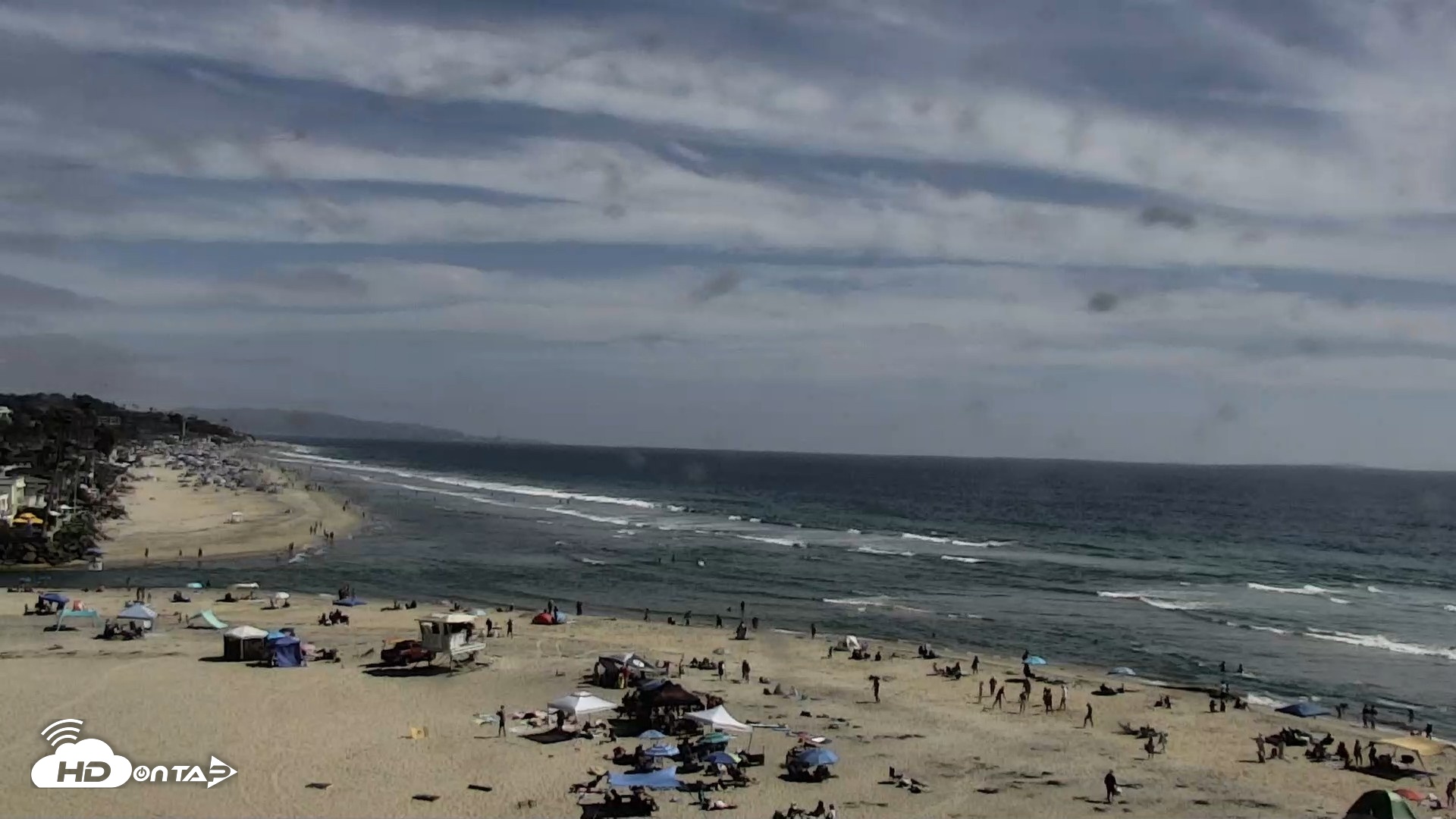 Snapshot of Del Mar Beach North Live Webcam taken Jul 4, 2026, 4:04pm PDT