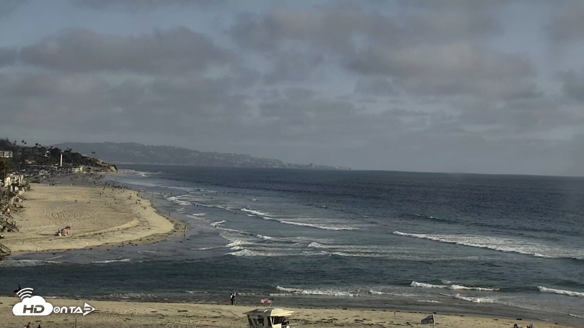 Snapshot of Del Mar Beach North Live Webcam taken Aug 11, 2026, 6:18pm PDT