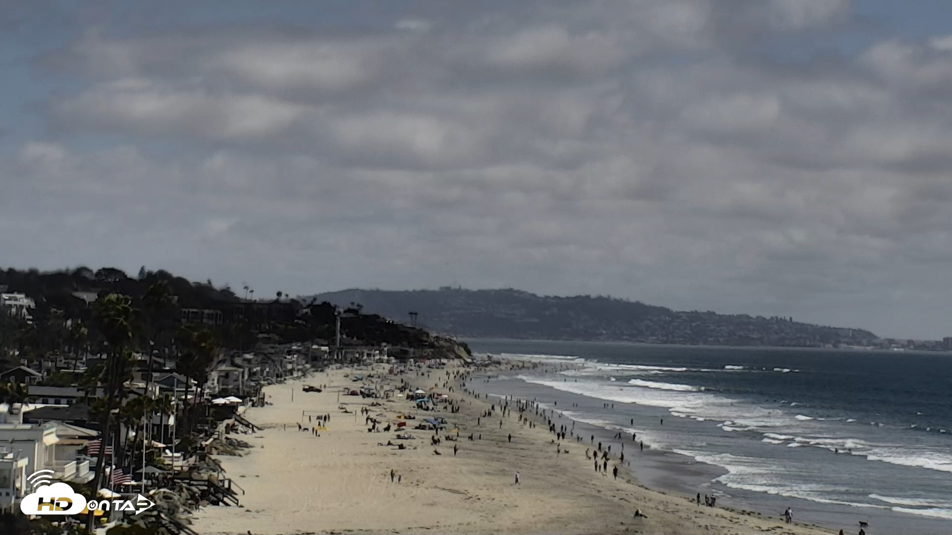 Snapshot of Del Mar Beach North Live Webcam taken May 25, 2026, 2:38pm PDT